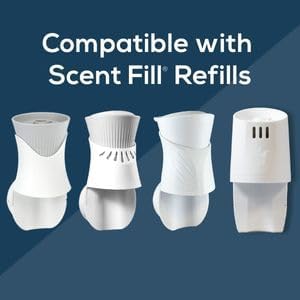 Scent Fill 100% Natural Lemon & Citrus Plug in Air Freshener, Scented Oil Refills, 2 Refills + Diffuser