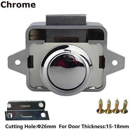 Encell Set of 5 Push Button Latch Cupboard for RV Camper Motor Home Caravan