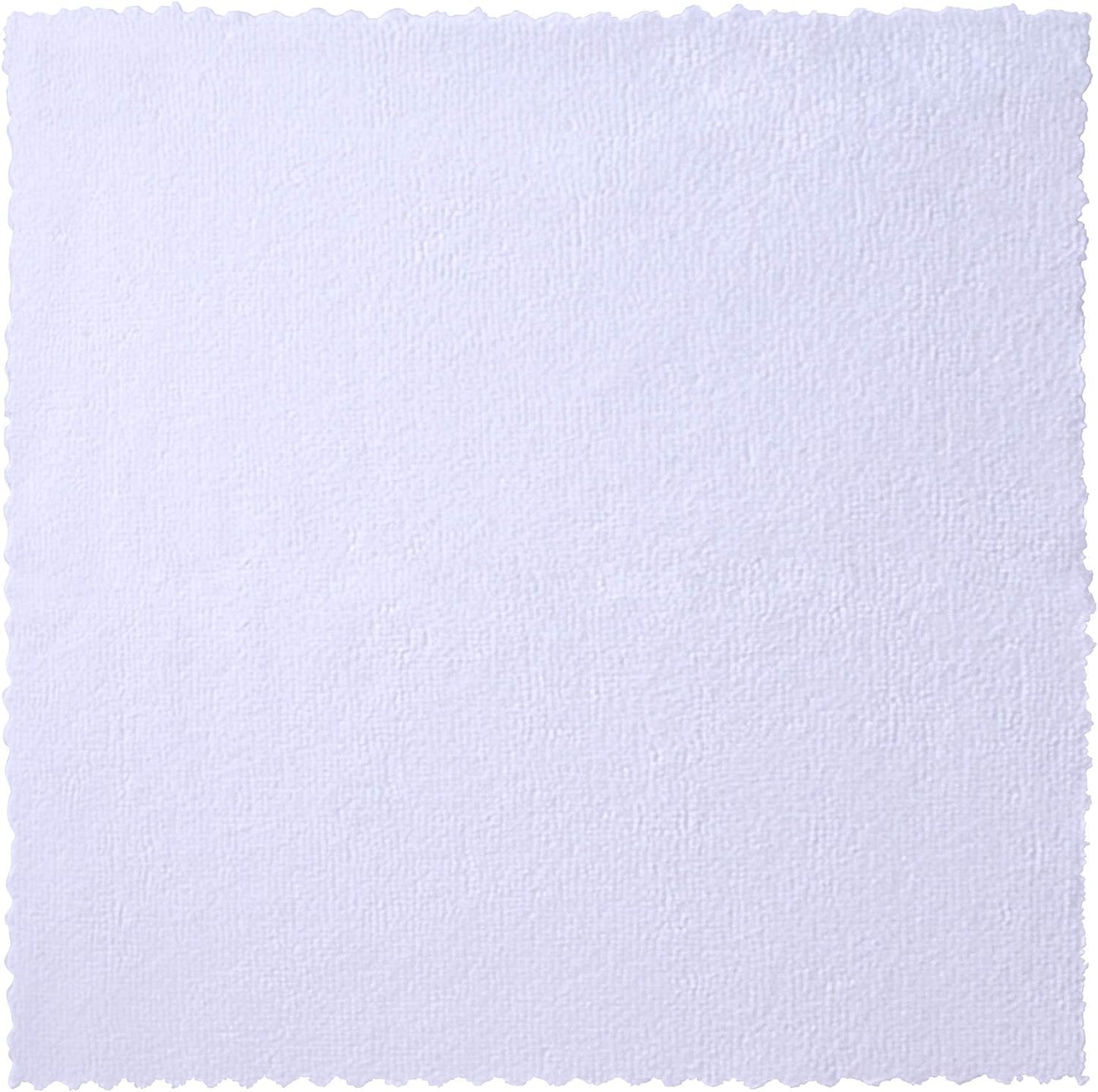 Eurow 200GSM Microfiber Cleaning and Drying Cloths with Dispenser Box, Reusable, Streak-Free, Scratch-Free, Ultra Absorbent, Edgeless for All Surface Types, 12x12in, 50-Pack, White