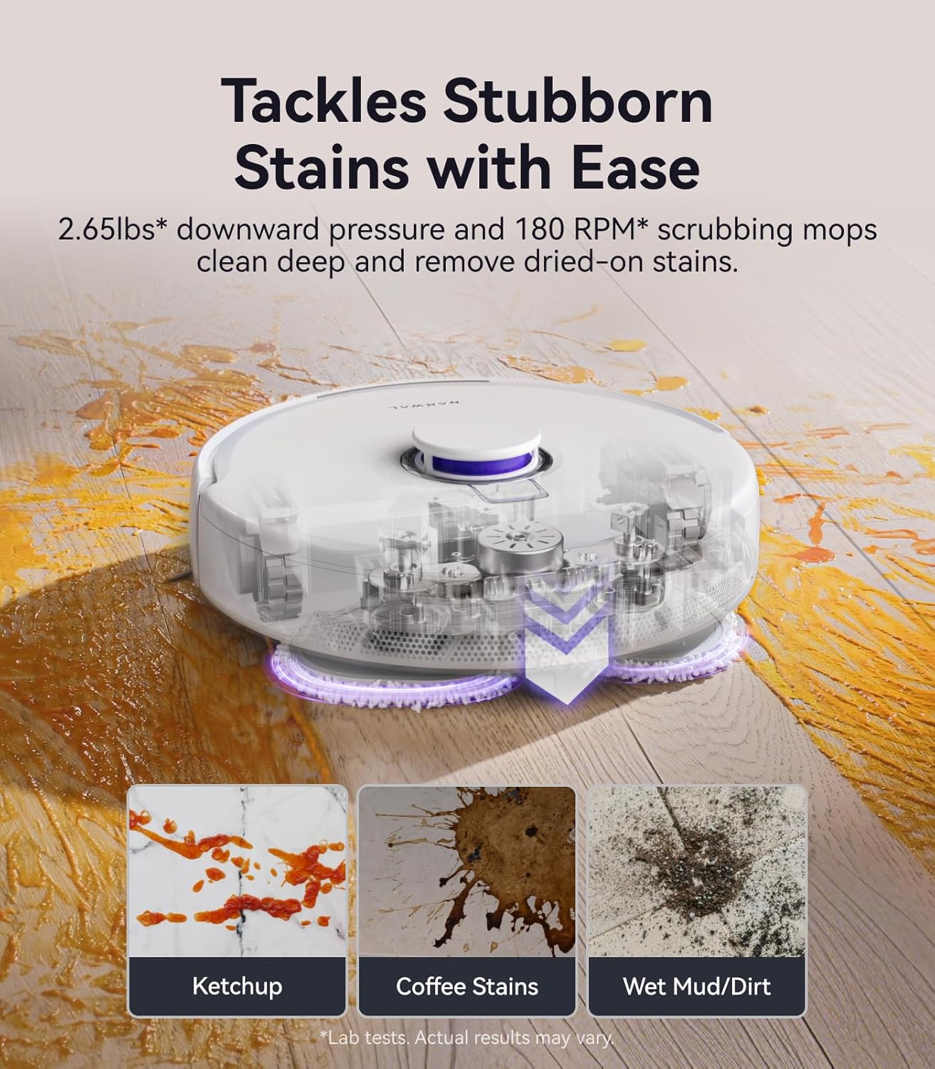 NARWAL Freo Pro Robot Vacuum and Mop Combo, Tangle Free Robot Mop, 8500Pa Powerful Suction, Self-Emptying, Auto Mop Washing, Auto Drying, Obstacle Avoidance, Ideal for Pet Hair and Hard Floor