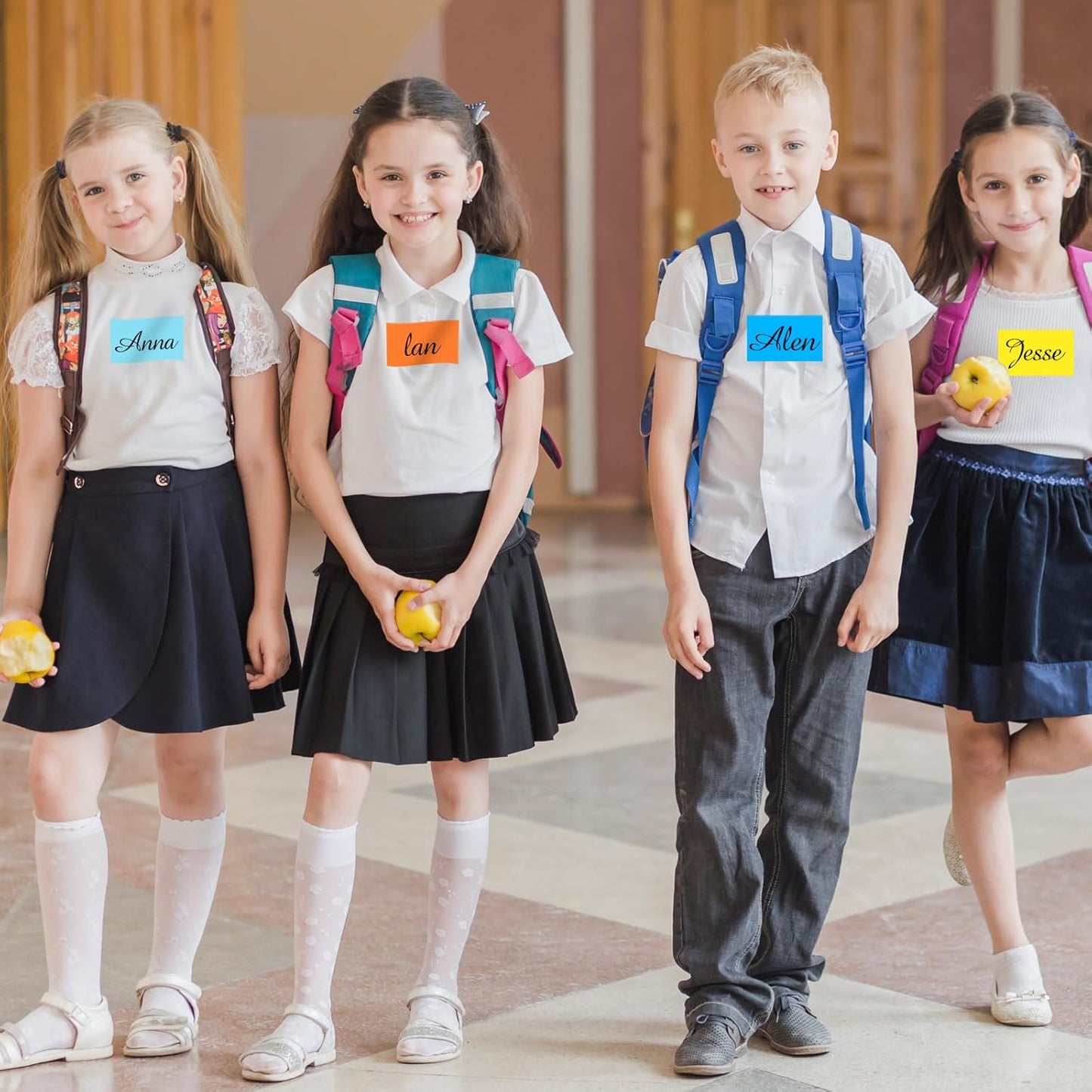 STARLIBOO Colored Labels Stickers 3 x 2 Inch, Rectangle Moving Labels Stickers, 250Pcs Garage Sale Price Stickers, Adhesive Moving Labels for Boxes(Pink)