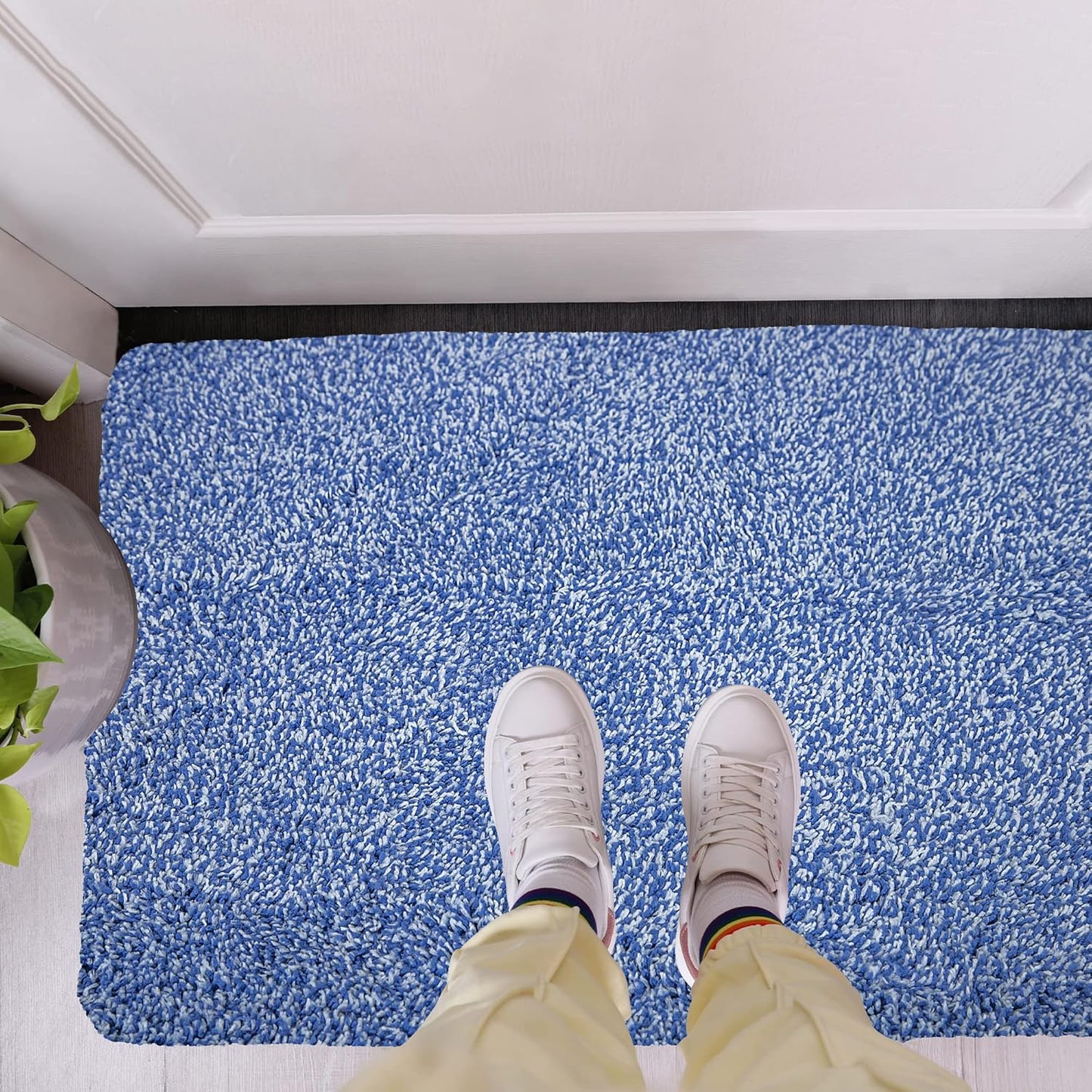 Premium Microfiber Indoor Door Mat – 20"x30" Washable Entry Mat, Non-Slip, Waterproof Backing, Super Absorbent, Low Profile Entryway Doormat for Indoor Entrance