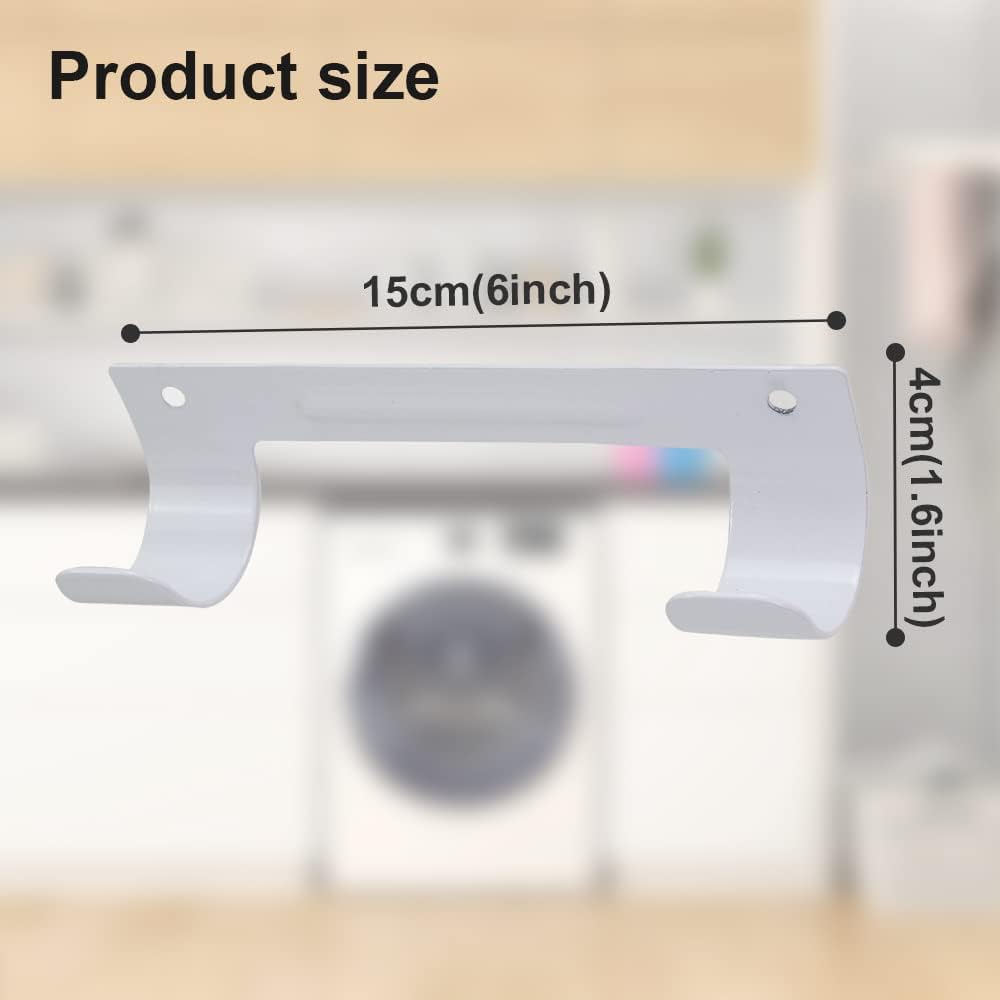 Ironing Board Hanger Wall Mount Ironing Board Holder Organizer Wall Rack for Laundry Rooms Storage Rack Hanging Shelf Hanger (White)