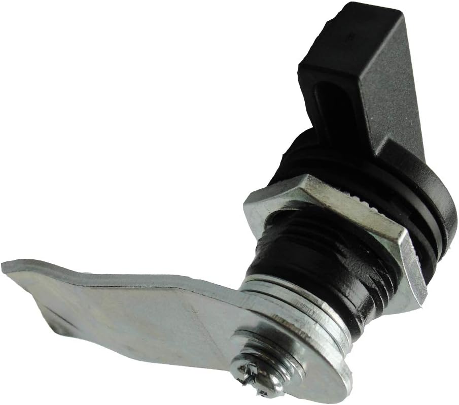 WJSKDQ 4PCS Thumb Operated Offset Thumb Cam Lock Black Cam Lock