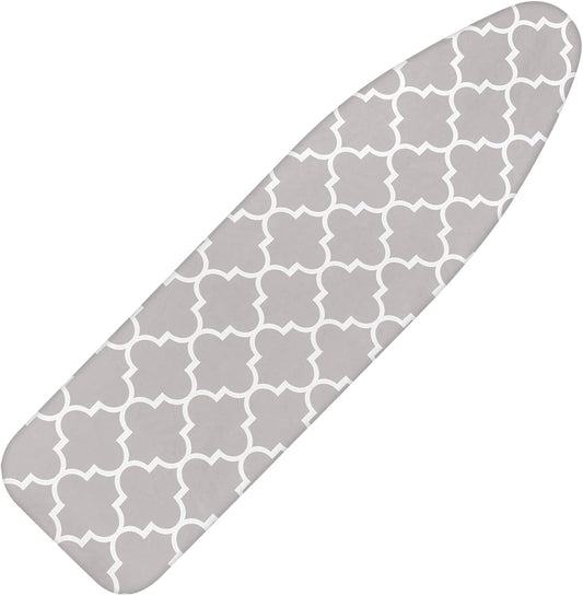 Ironing Board Cover and Pad 15x54 Inch Standard Ironing Board Cover with Elastic Edge and Hook and Loop Fasteners Scorch and Stain Resistant Cotton Ironing Covers with Thick Padding
