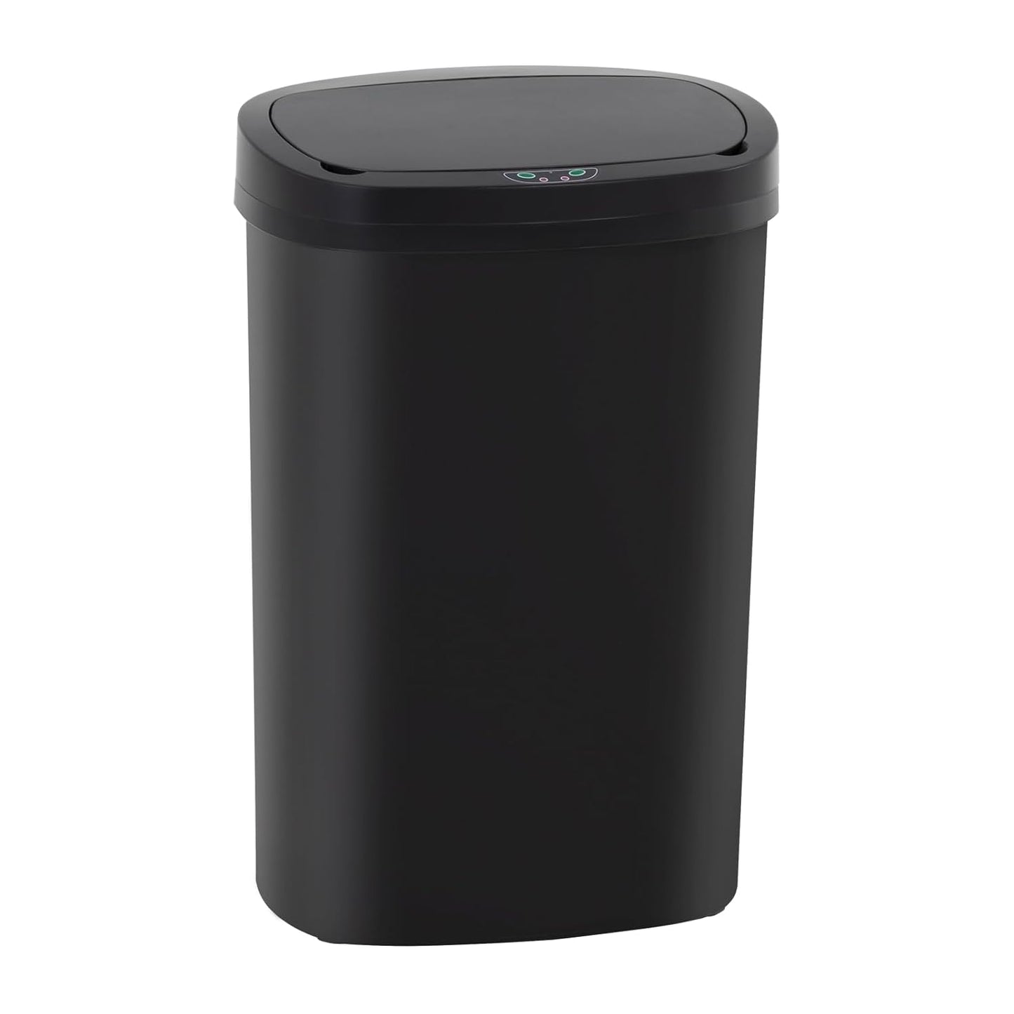 Automatic Motion Sensor Bathroom Trash Can with Lid, 13 Gallon Touchless Trash Bin, Smart Dog Proof Garbage Can, Touch Free Waste Basket for Toilet, Office, Bedroom,Black