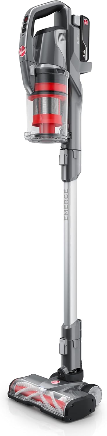Hoover ONEPWR WindTunnel Emerge Cordless Stick Vacuum Cleaner, Lightweight Stick Vac, Powerful and Quiet Cleaning, Self Standing, No Wall Mount Required, Cordless Vacuum Cleaners for Home Use
