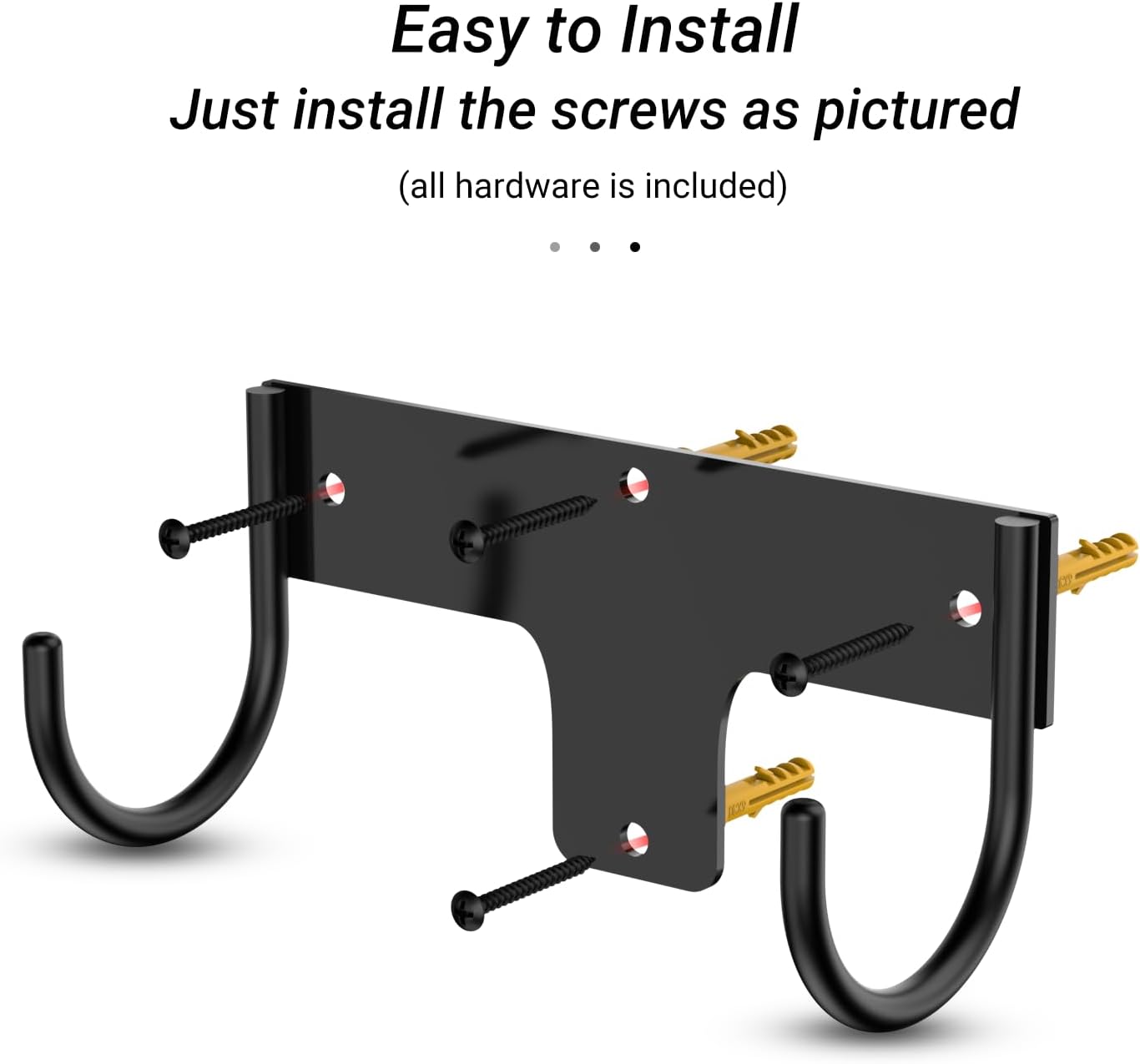 ORLESS Ironing Board Holder Wall Mount, Ironing Board Hanger, Iron Board Holder, Small Y or T Leg Iron Board Hook Wall Mount for Laundry Rooms, 6 Inch