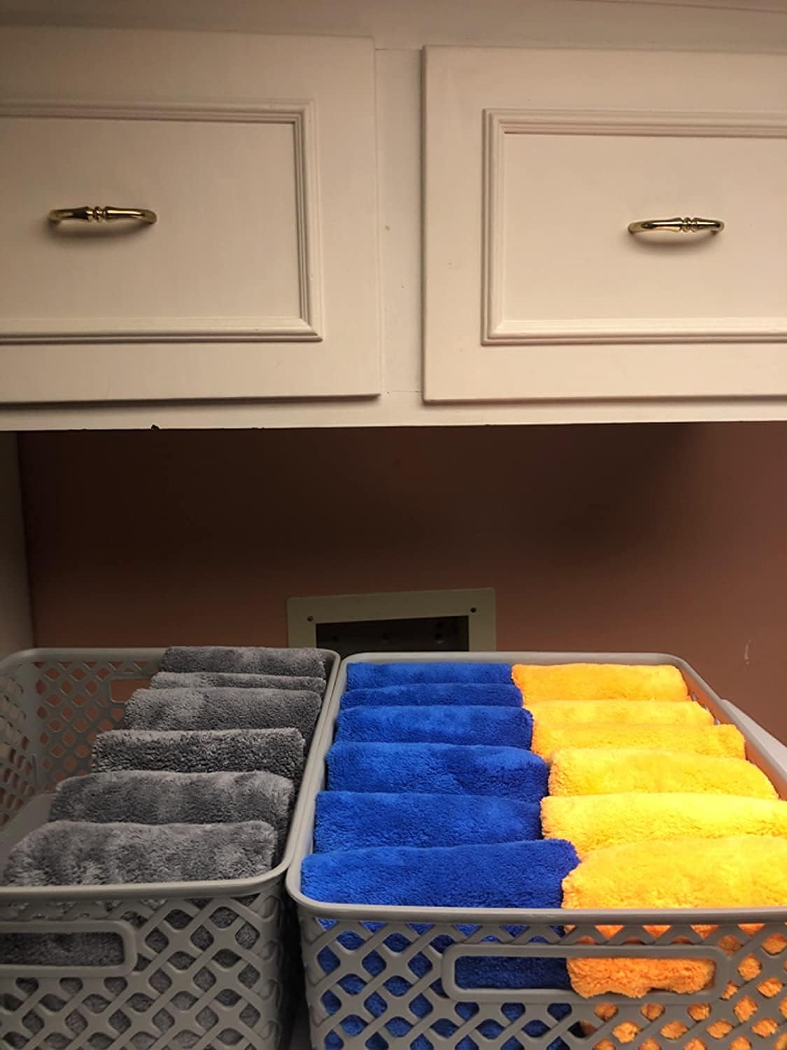 Plush Edgeless Microfiber Towel for Car, Soft Drying Wash Detailing Buffing Polishing Towel, 530 GSM 6Pack 16 x 16inches (Gray, 6Pack)