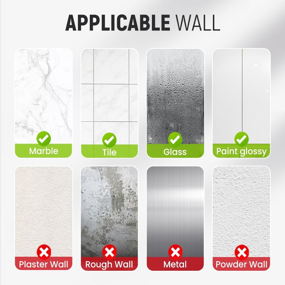 Suction Cup Hooks for Wreaths, 2025 New No Drill Suction Cup Hooks on Glass, Wreath Hanger for Front Door, Rustproof Hook Holder Towel Hook for Window Bathroom Mirrors Tile (1, Black)