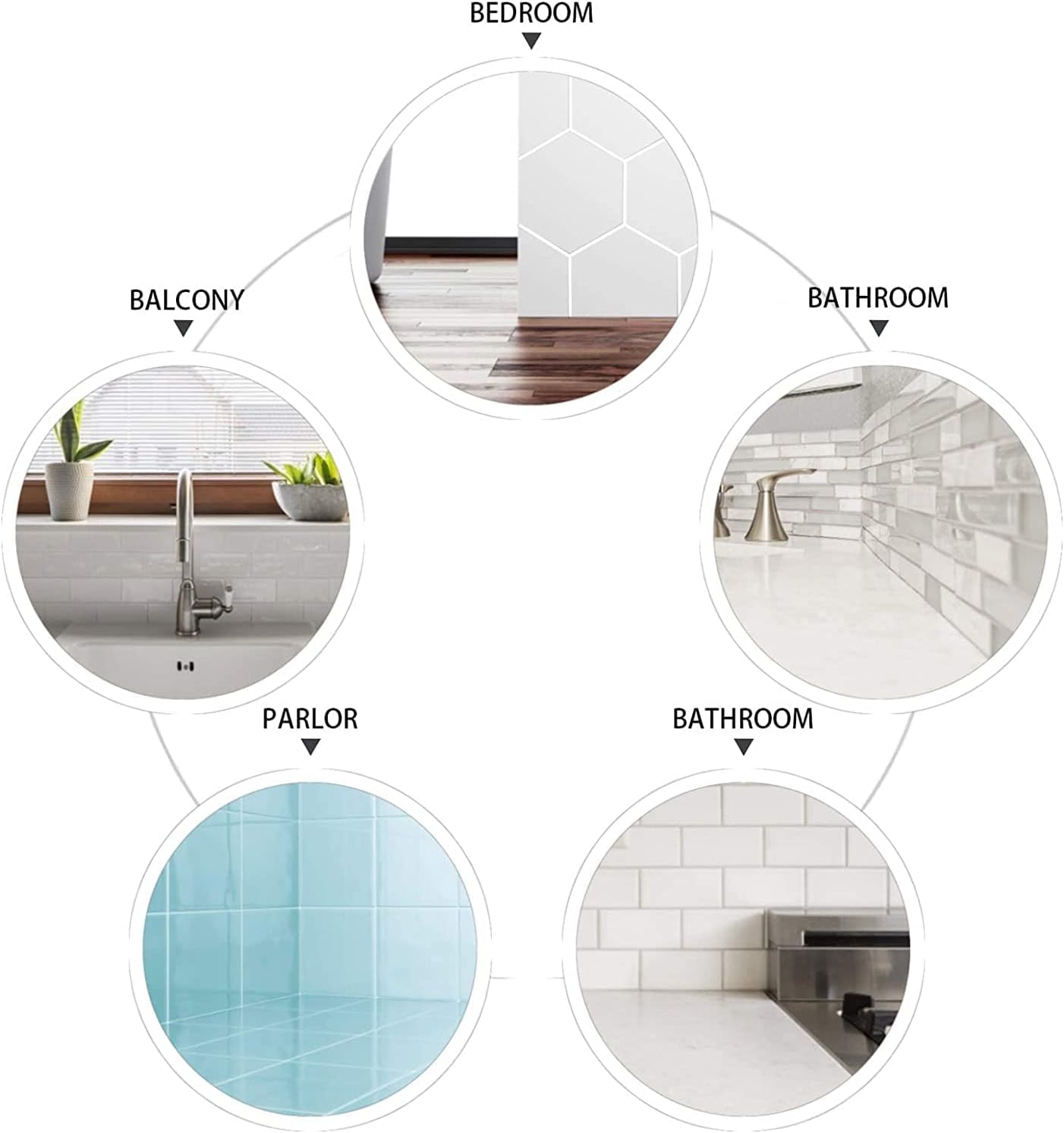 Grout Pen 12 Pack Water Based Tile Marker Repair Pens Professional for Bathroom, Kitchen, Parlor, Bedroom, Balcony Wall and Floor Color Restore (White)