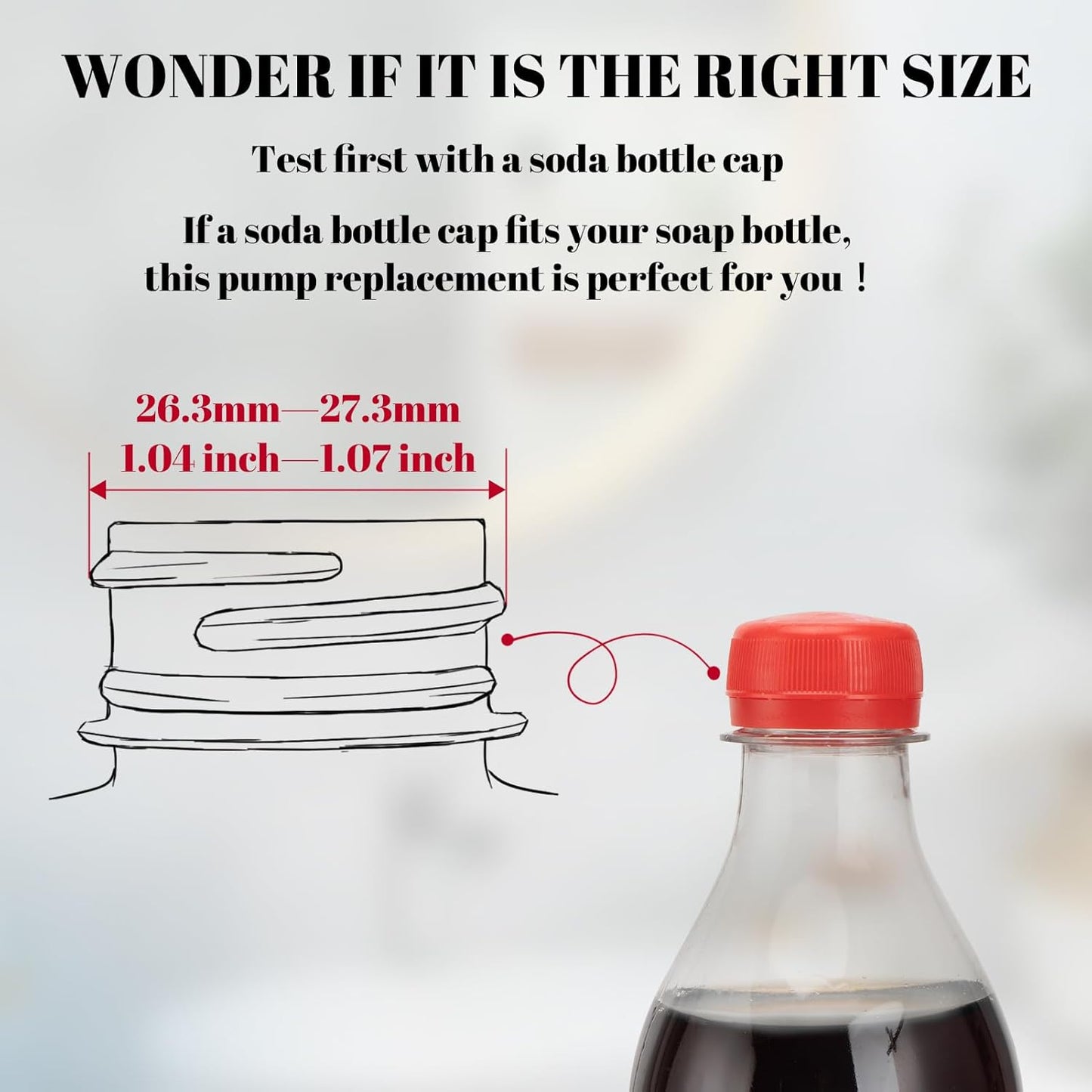 Soap Dispenser Pump Replacement 304 Stainless Steel for Regular Mouth Bottle for Standard 28/400 Thread Size Kitchen Bathroom Lotion Refill Dispenser 2 Pack(Black)