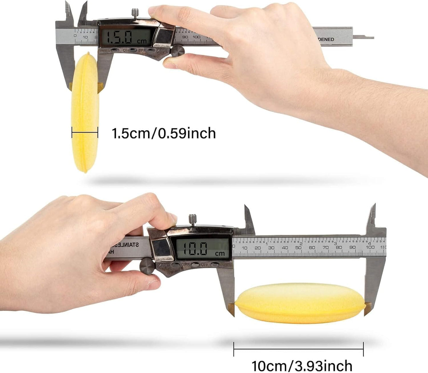 psler Foam Car Wax Applicator Pad Foam Applicator Pads Detailing Round 4 inch Polishing Sponges for Car Wax Applicator Pad 24 Pack-Yellow