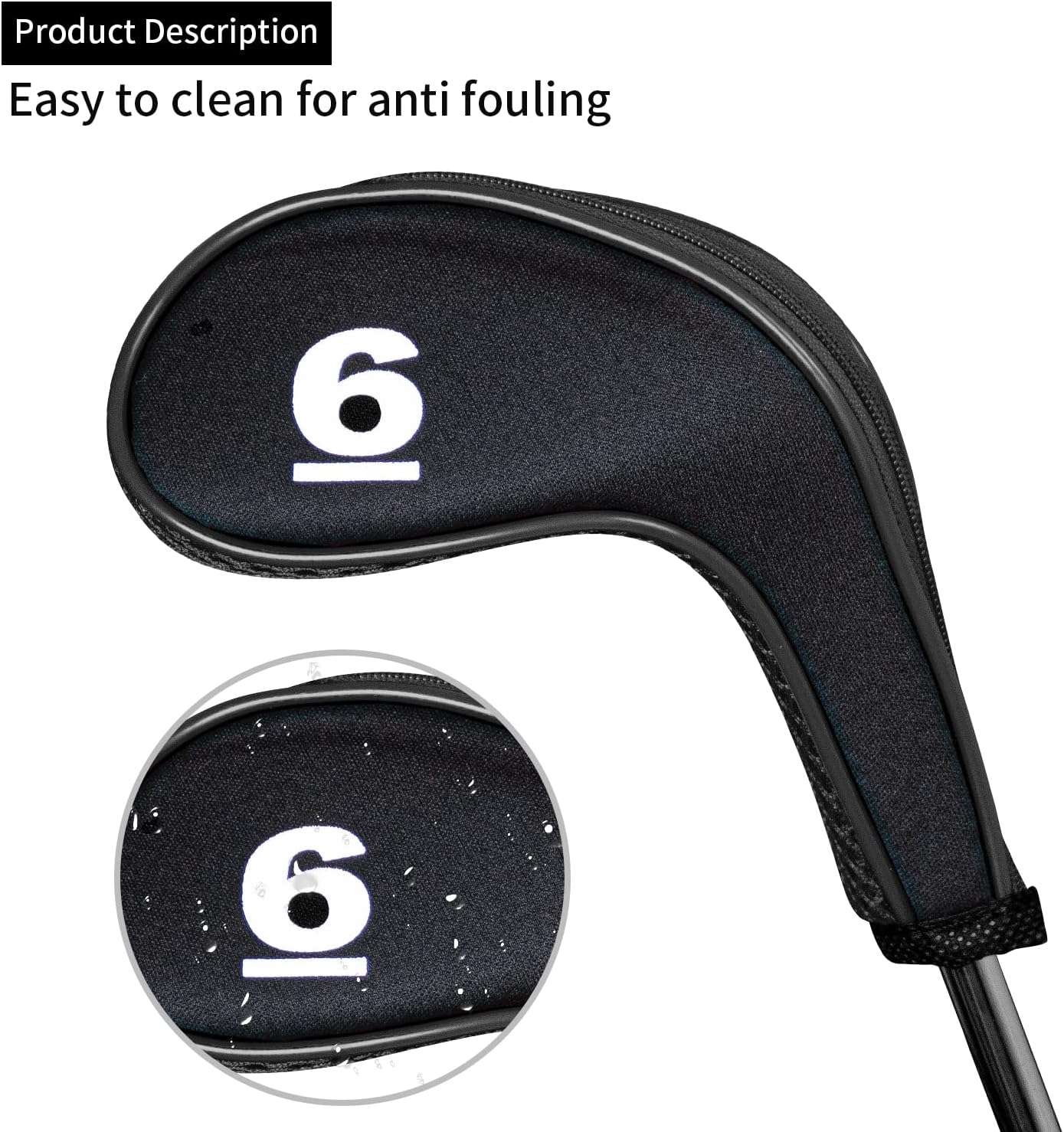 Golf 12pcs Thick Synthetic Golf Iron Head Covers Set Headcover Fit All Brands Callaway Ping Taylormade Cobra Etc. Also Custom Name