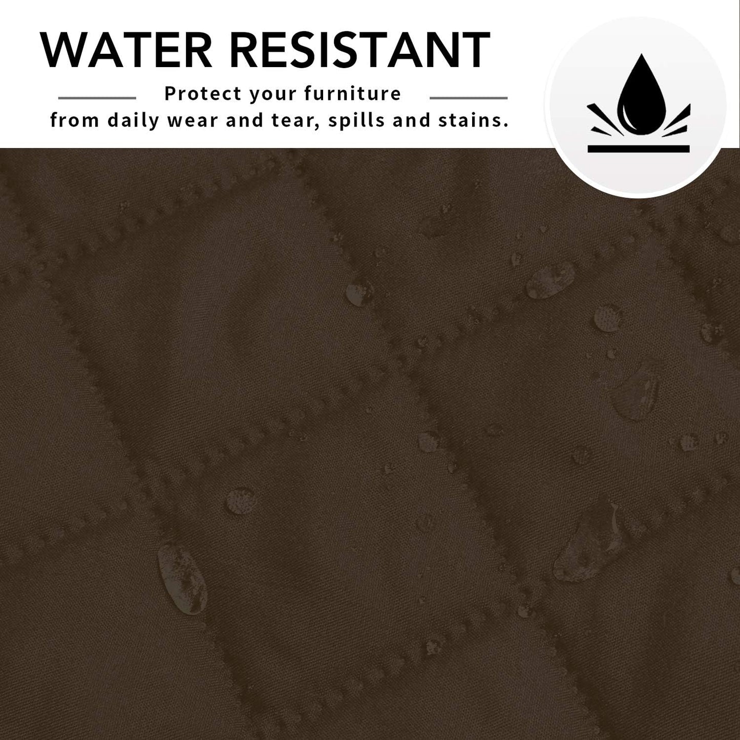 Easy-Going Sectional Couch Covers for Dogs L Shape Sofa Cover Reversible Sofa Slipcover Chaise Lounge Cover Furniture Protector Cover for Pets Dog Cat (42 x 68 inches, Coffee/Coffee)