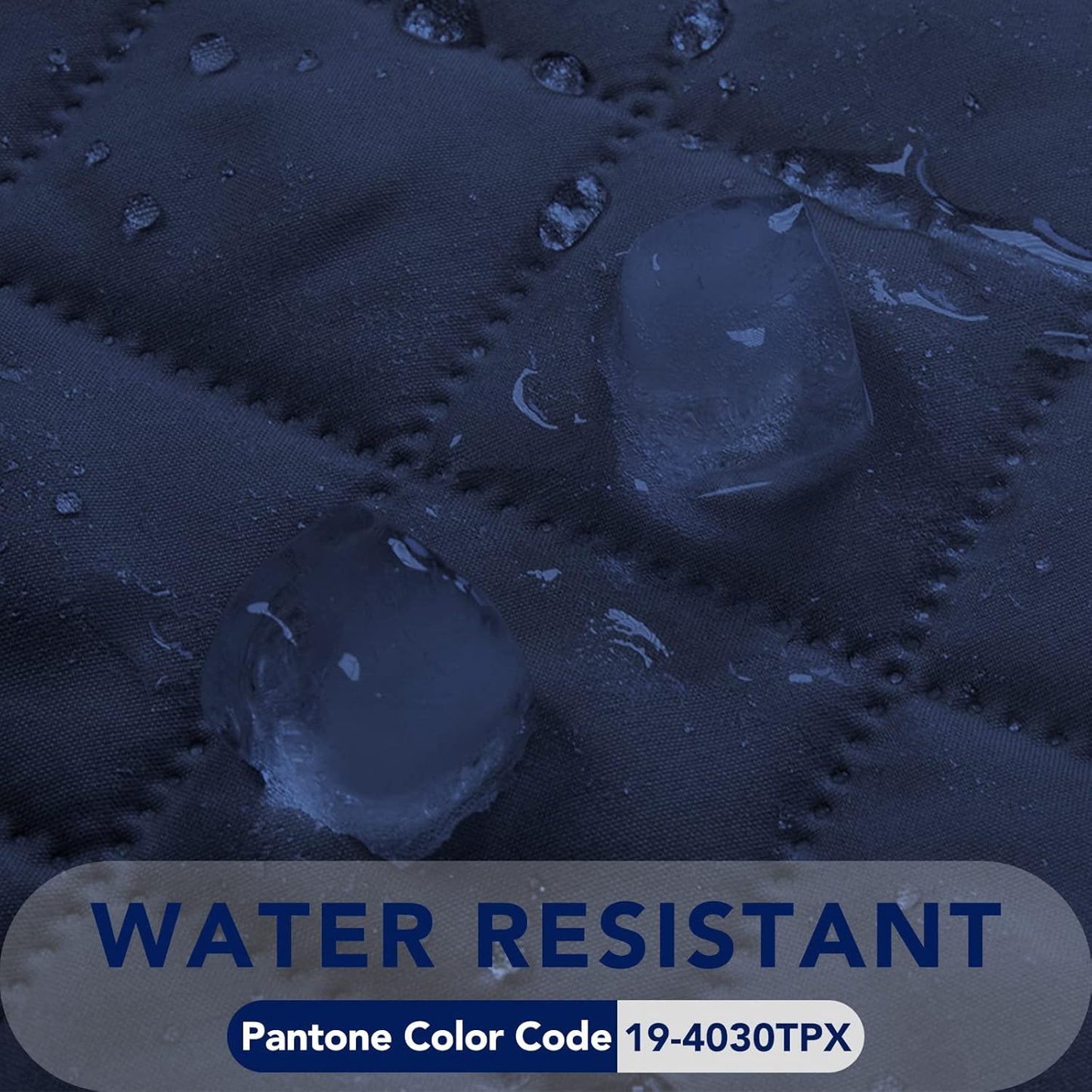 PureFit Reversible Quilted Sofa Cover, Water Resistant Slipcover Furniture Protector, Washable Couch Cover with Non Slip and Elastic Straps for Kids, Dogs, Pets (XX Large, Navy/Navy)