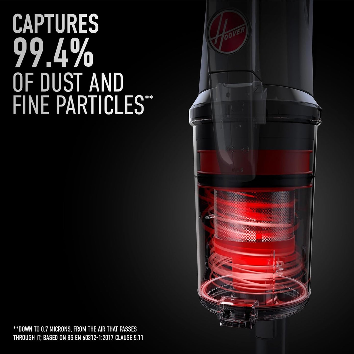 Hoover ONEPWR WindTunnel Emerge Cordless Stick Vacuum Cleaner, Lightweight Stick Vac, Powerful and Quiet Cleaning, Self Standing, No Wall Mount Required, Cordless Vacuum Cleaners for Home Use