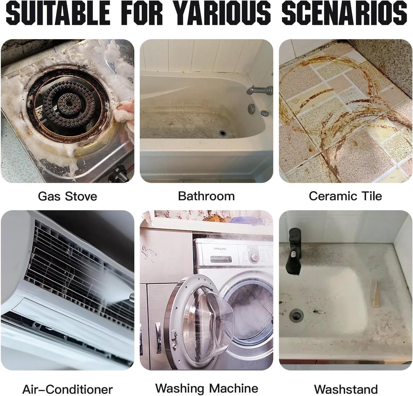 Steam Cleaner for Home＆Kitchen, 212°F High Temperature, 1200ML Tank, Portable Handheld Steam Cleaner for Car Carpet Detailing Window Floor Couch Grease Tile, Pressurized Steamer for Cleaning