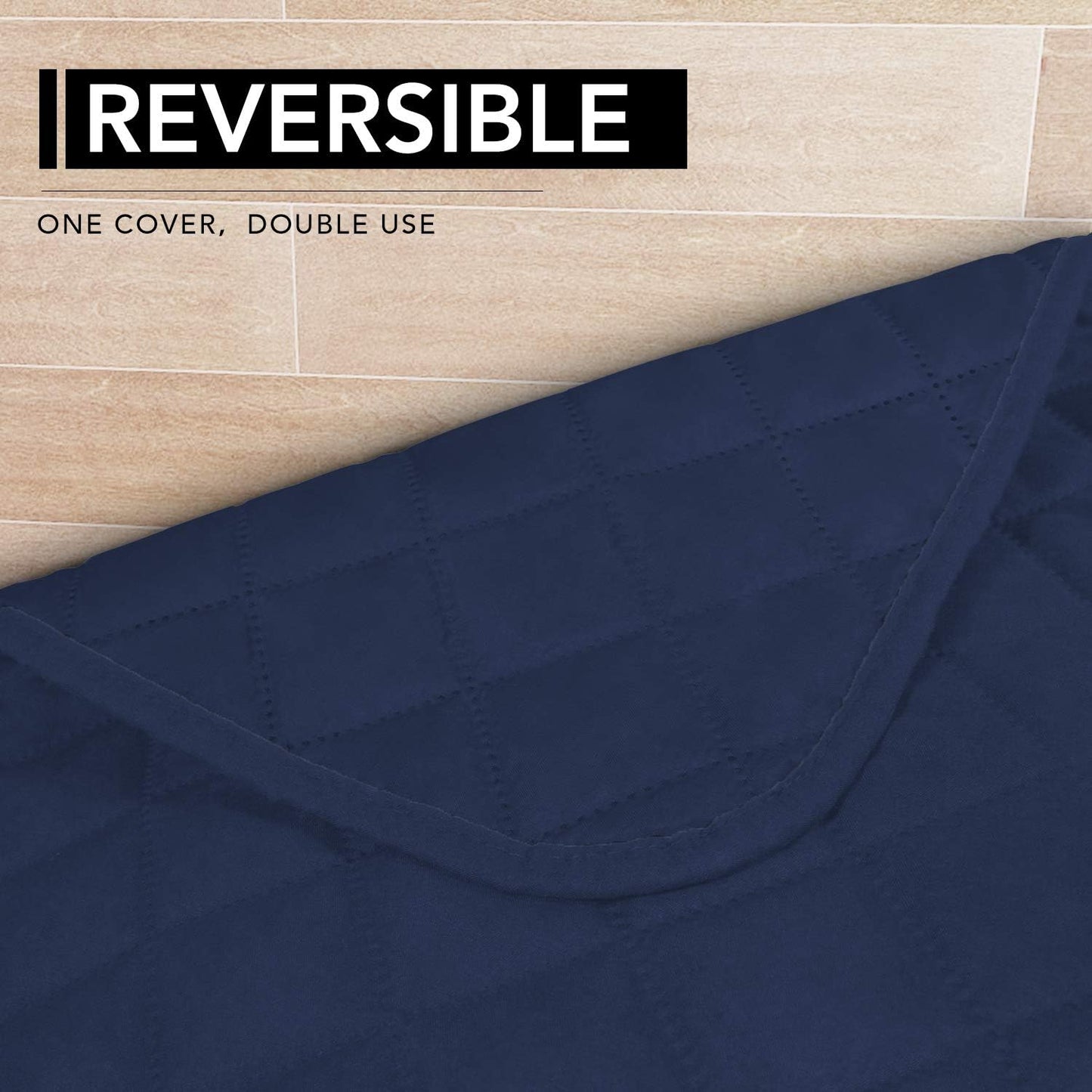 Easy-Going Sectional Couch Covers for Dogs L Shape Sofa Cover Reversible Sofa Slipcover Chaise Lounge Cover Furniture Protector Cover for Pets Dog Cat (42 x 68 inches, Navy/Navy)