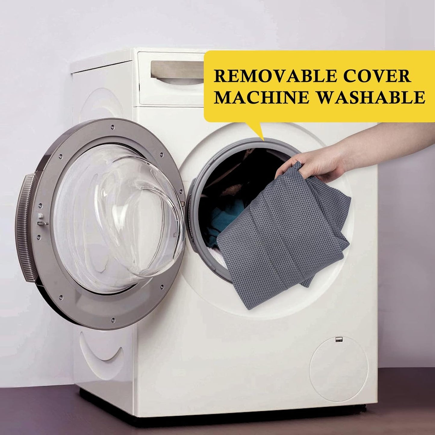 fowong Door Draft Stopper 36 Inch Adjustable Draft Stopper for Bottom of Doors, 30" to 36" Soundproofing Noise Blocker Cover Gap up to 1.5", Grey