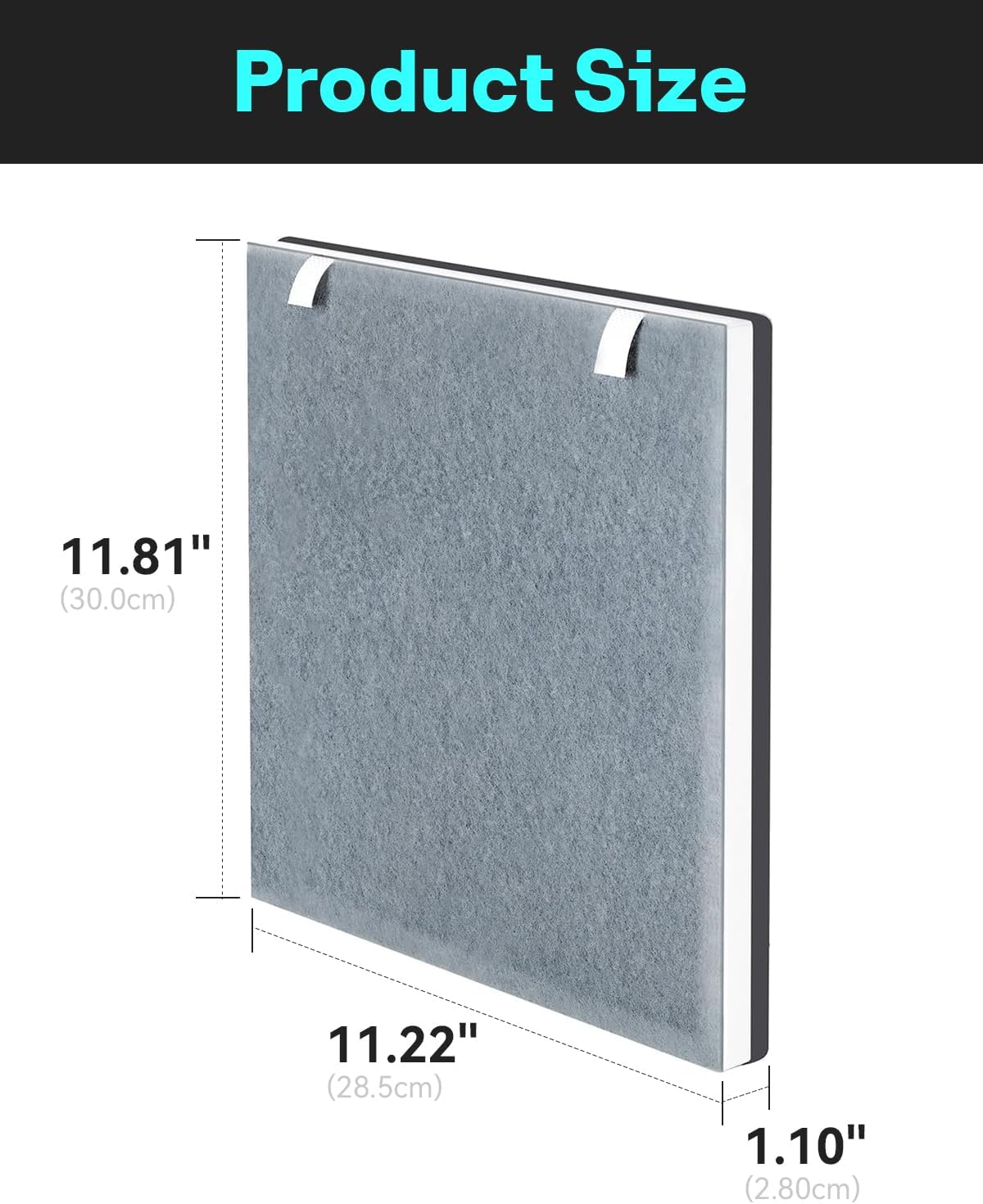 Leemone Vital 100 Replacement Filter Compatible with LEVOIT Vital100 Air Purifier and VAVA VA-EE004 Air Purifier, 3-in-1 True HEPA High-Efficiency Activated Carbon, Vital 100-RF, 3 Pack