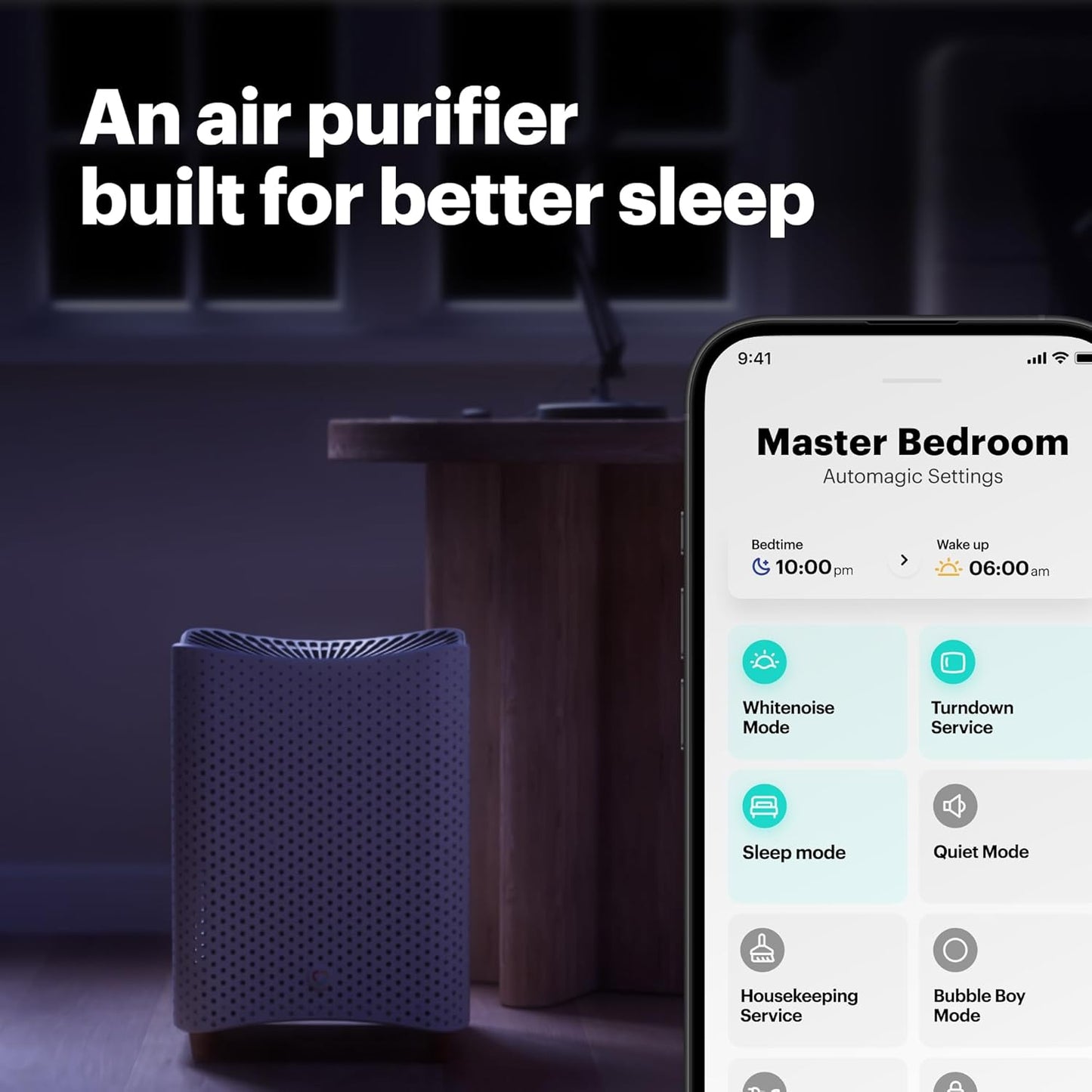 Mila Air 3 Smart Home Air Purifier with Big Sneeze H13 HEPA Replacement Filter for Allergies, Removes Dust, Pollen, Dander, Ideal for Large Room or Bedroom, Quiet-Mode