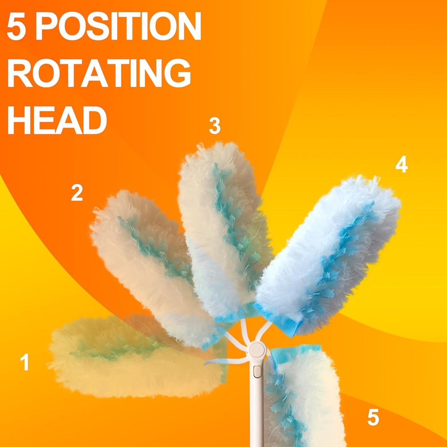 360 Duster Refills for Swiffer, Refill Kit with 50 Dusters for Cleaning Home & Car, Heavy Duty Multi Surface