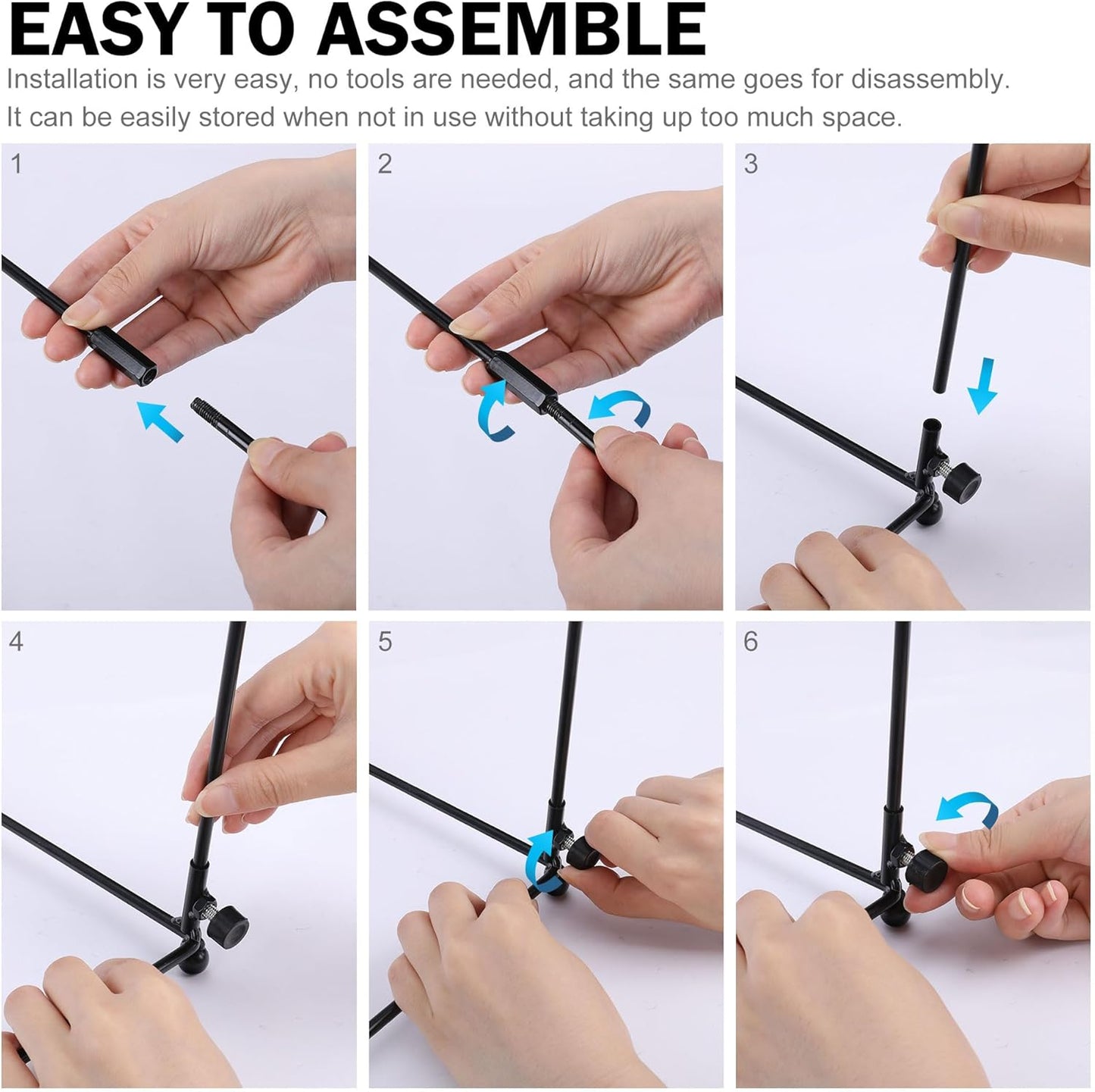 Metal Trash Bag Holder - Garbage Bag Holder Frame Holds 30-45 Gallon Bags-Multi-Use Outdoor Leaf Bag Stand for Yard Camping Garden Lawn Party Supplies (2 Pcs)