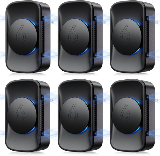 Plug-In air ionizer for Home (6 Pack),Negative Ion Air Quiet Air ionizer Freshener for familly, Bedroom,Office,Kitchen,Mini eliminator for Odor,Pets Air Cleaner 6 Pack