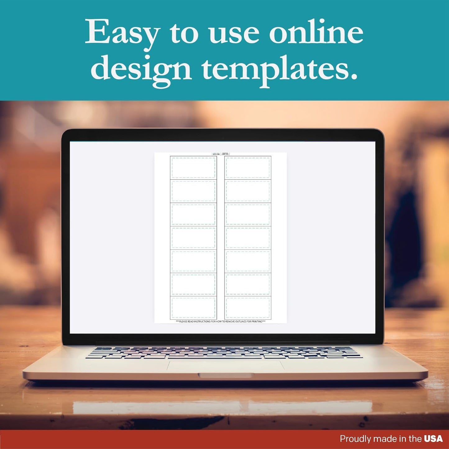 Premium Label Supply White Sticker Bottle Labels – 3" x 1.5" – Laser/Inkjet Compatible – (14 per Sheet), 500 Sheets – 7000 Total Adhesive Labels