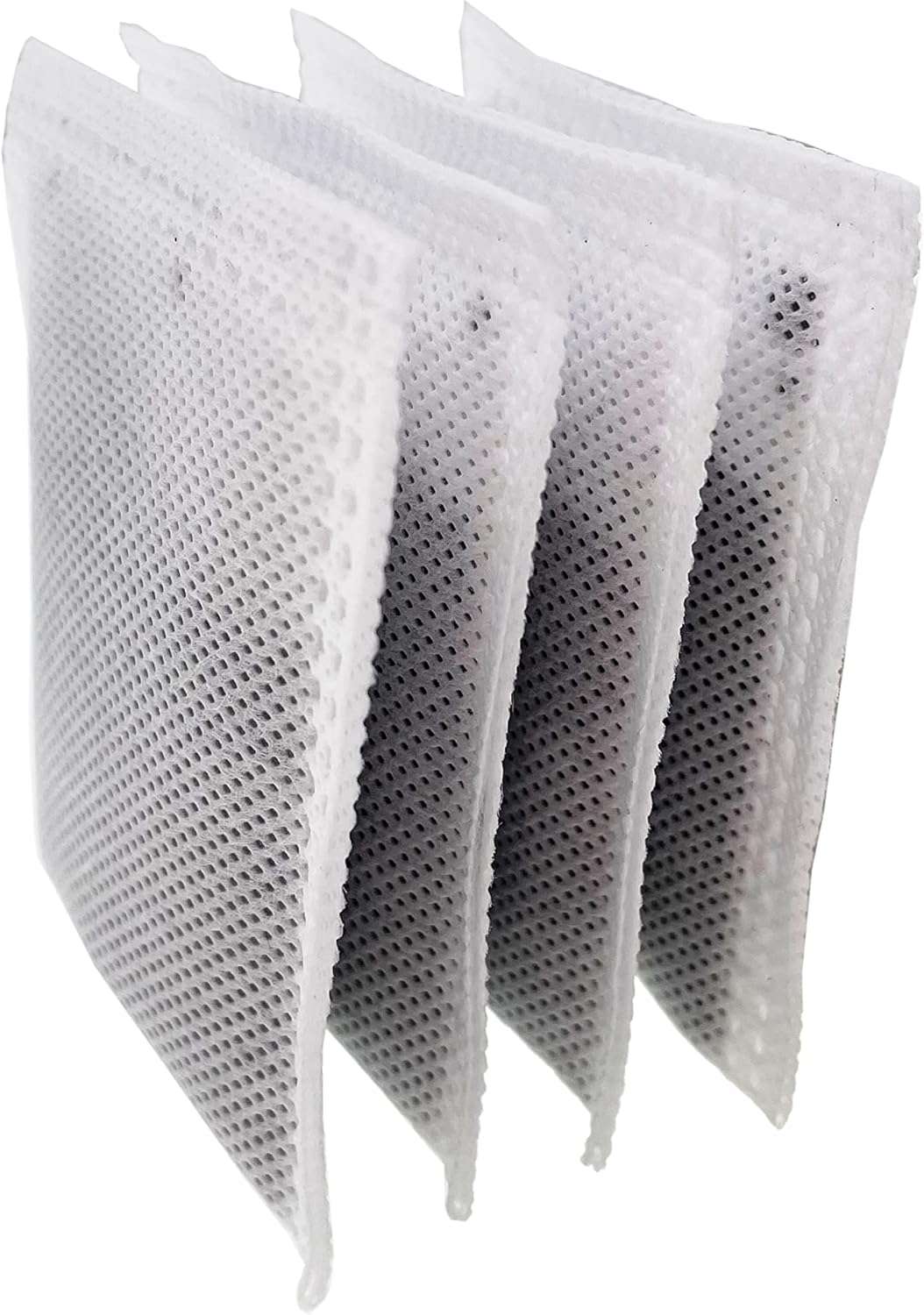 4 Pack Compact Activated Charcoal Odor Absorbing Filter Smaller Refill Deodorizer Compatible with iTouchless Under 8 Gallons Small Trash Cans with Filter Compartment