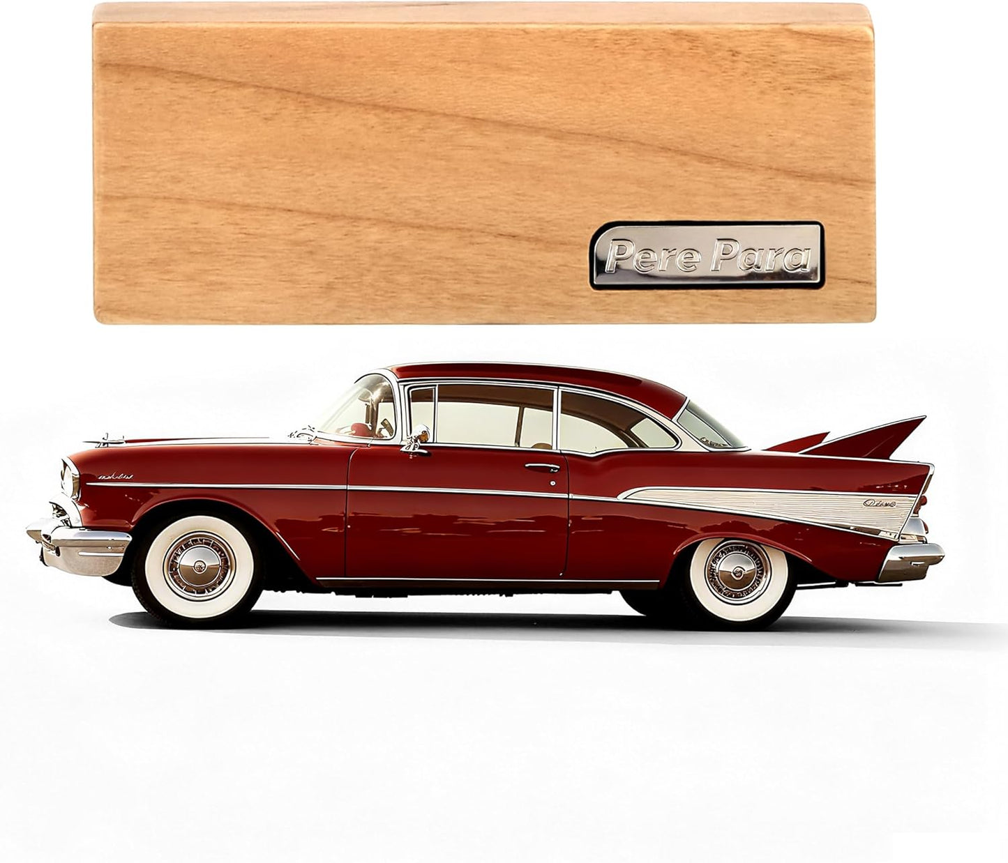 4 Refreshing Scent Bags Wood Car Air Freshener Vent Clip (Burlywood, Summer Night)- Natural Scent Diffuser for Car, Truck & SUV Premium Essential Oil Starter Kit Gift for Men & Women