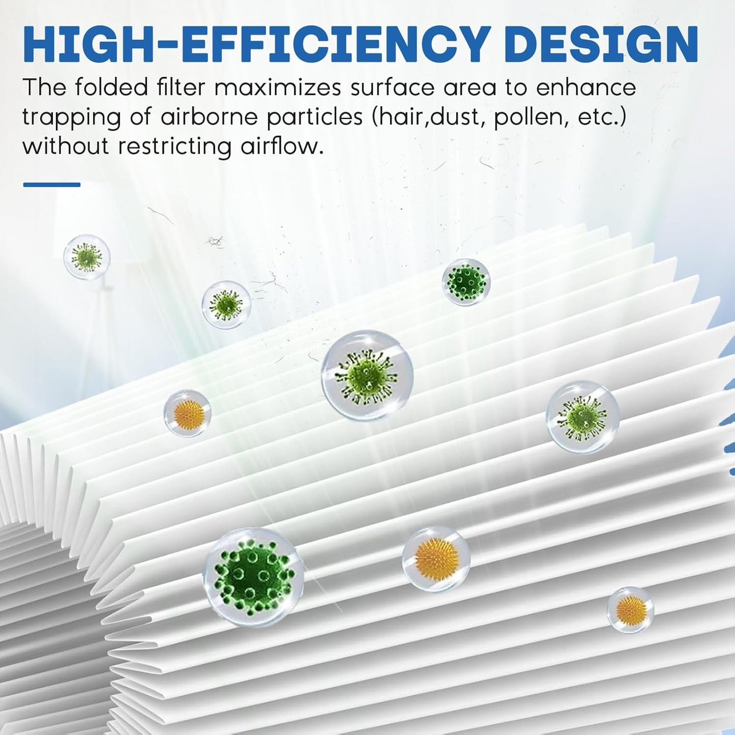 BD02L Air Filter Replacement Compatible with MOOKA B-D02L, M05,B-D02 Air Purifier, 3-in-1 Replacement Filter Fit for VEWIOR B-D02U, TAILULU D10, KOISO B-Do2, 2 PC, White