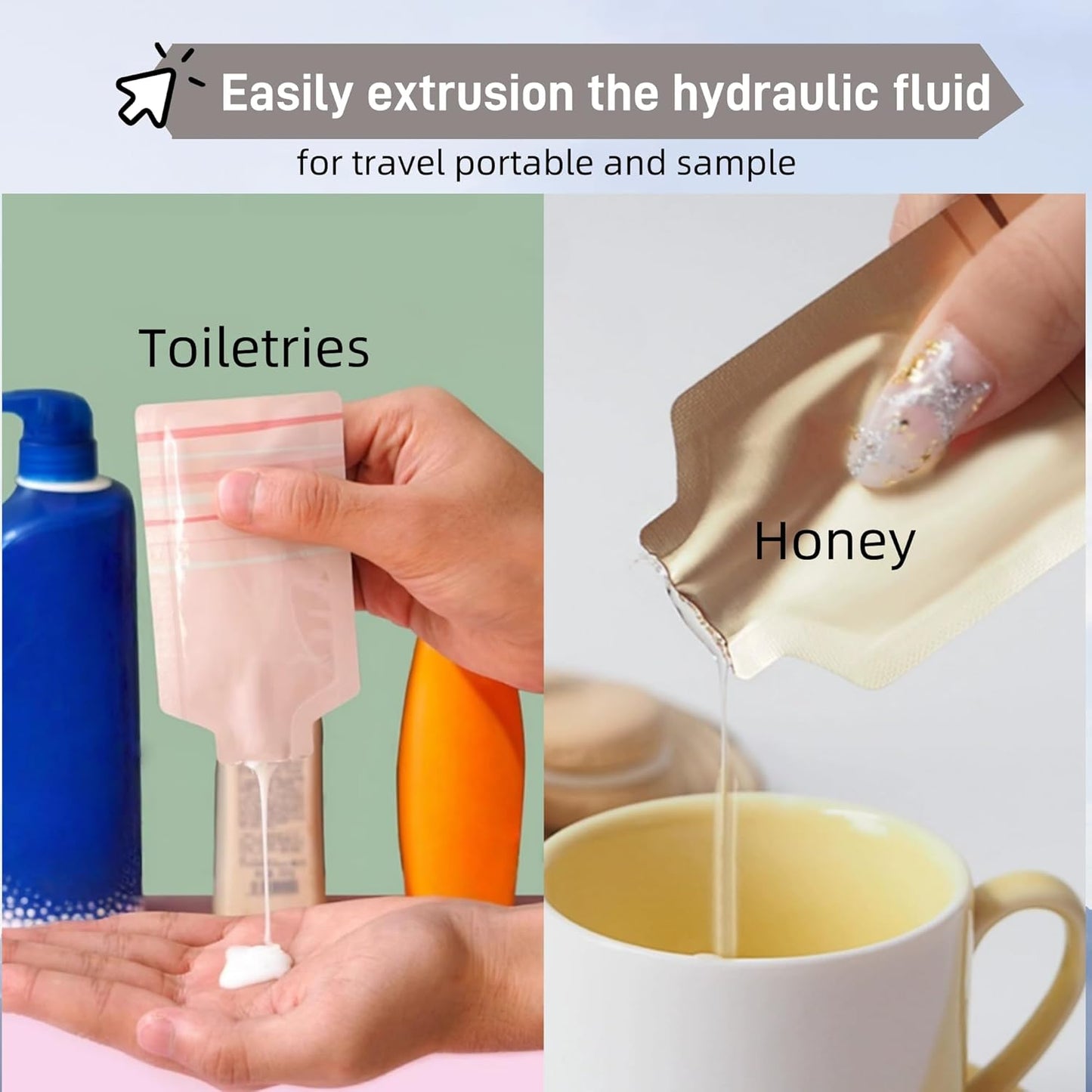 100 Pack 2.95x5.1 inch Heat Seal Sample Mylar Packets for Portable Travel Toiletries Empty Disposable Liquid Shampoo Pouch Single Serving Coffee Powder Condiments Food Storage (Pink)