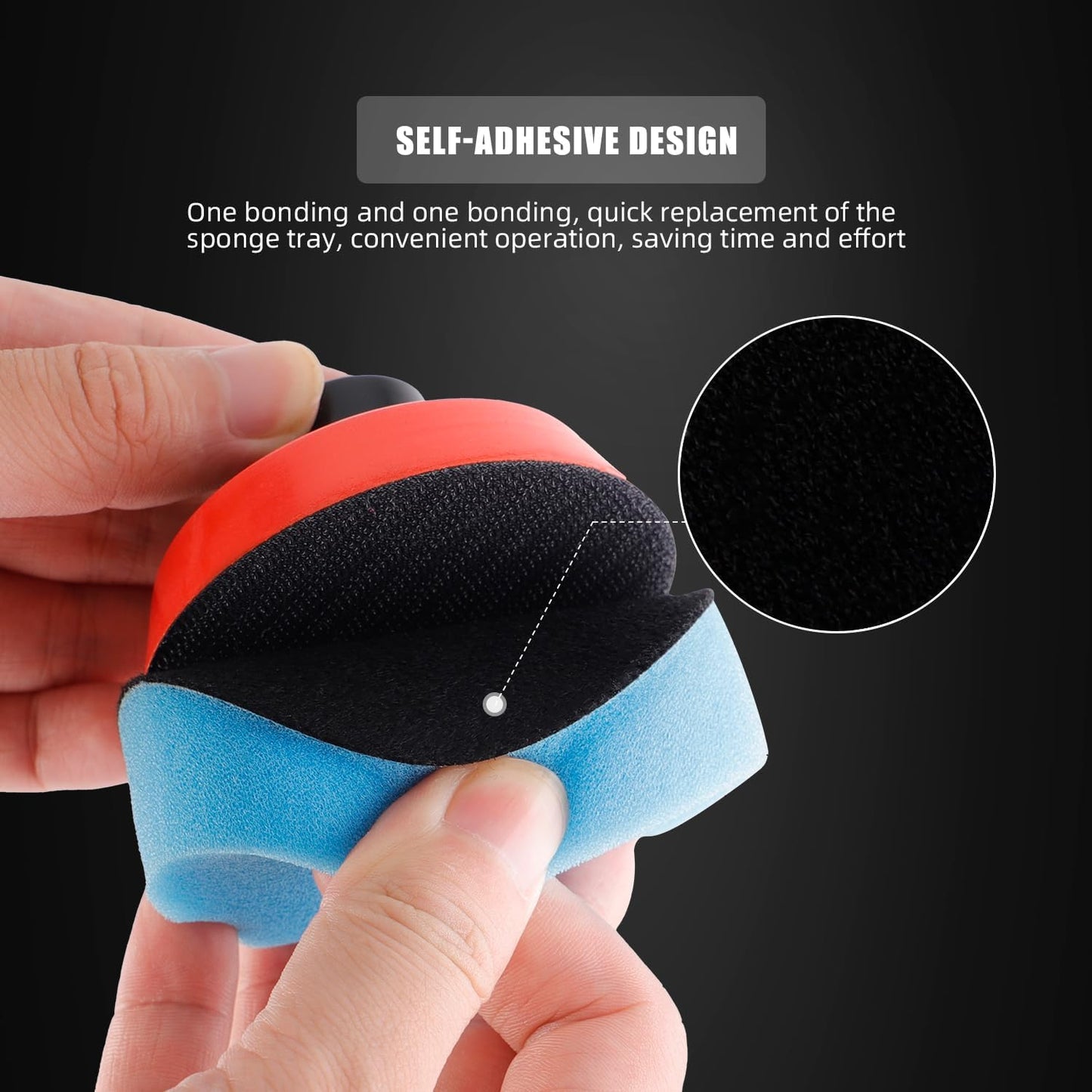 Car Foam Drill Polishing Pad Kit, 44Pcs 1inch 2inch 3inch Detail Polishing Buffing Pad Mix Size Car Detailing Kit with 5/8-11 Thread Backing pad & Adapters for Buffer Polisher Polishing, Buffing