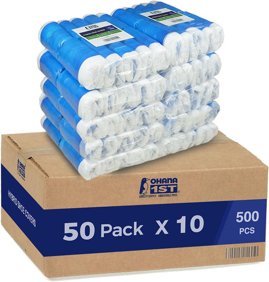 Ohana 1st Hybrid Shoe Covers Disposable Non Slip Waterproof, MEGA Pack (50 Pack x 10, 500 PCS).
