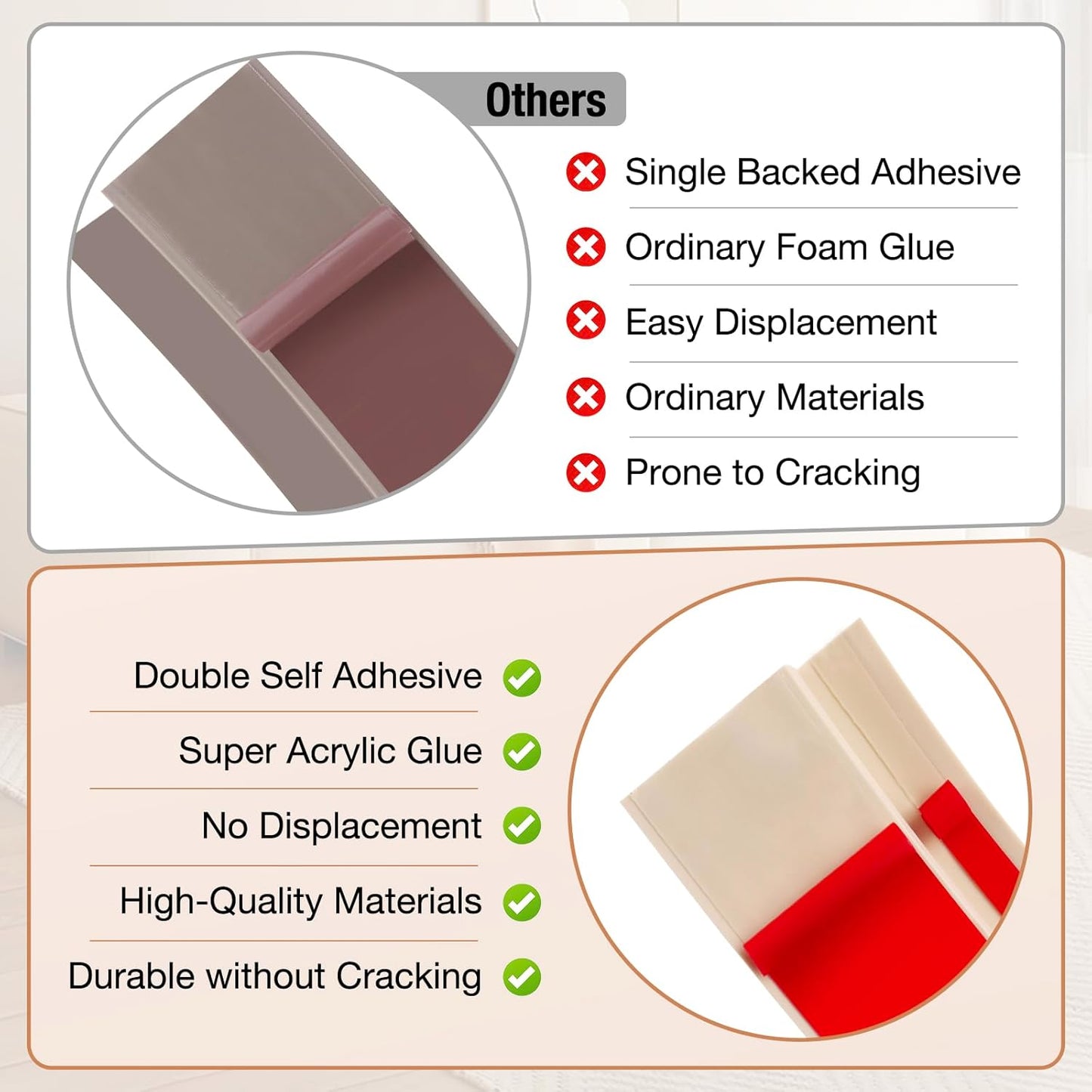 Floor Transition Strip Self Adhesive Vinyl Door Threshold for Doorways Carpet Edging Trim Overlap Edge Reducer for Laminate Floor, Carpet, Tile (Light Yellow Wood Grain, 3/5" to 4/5", 10Ft)