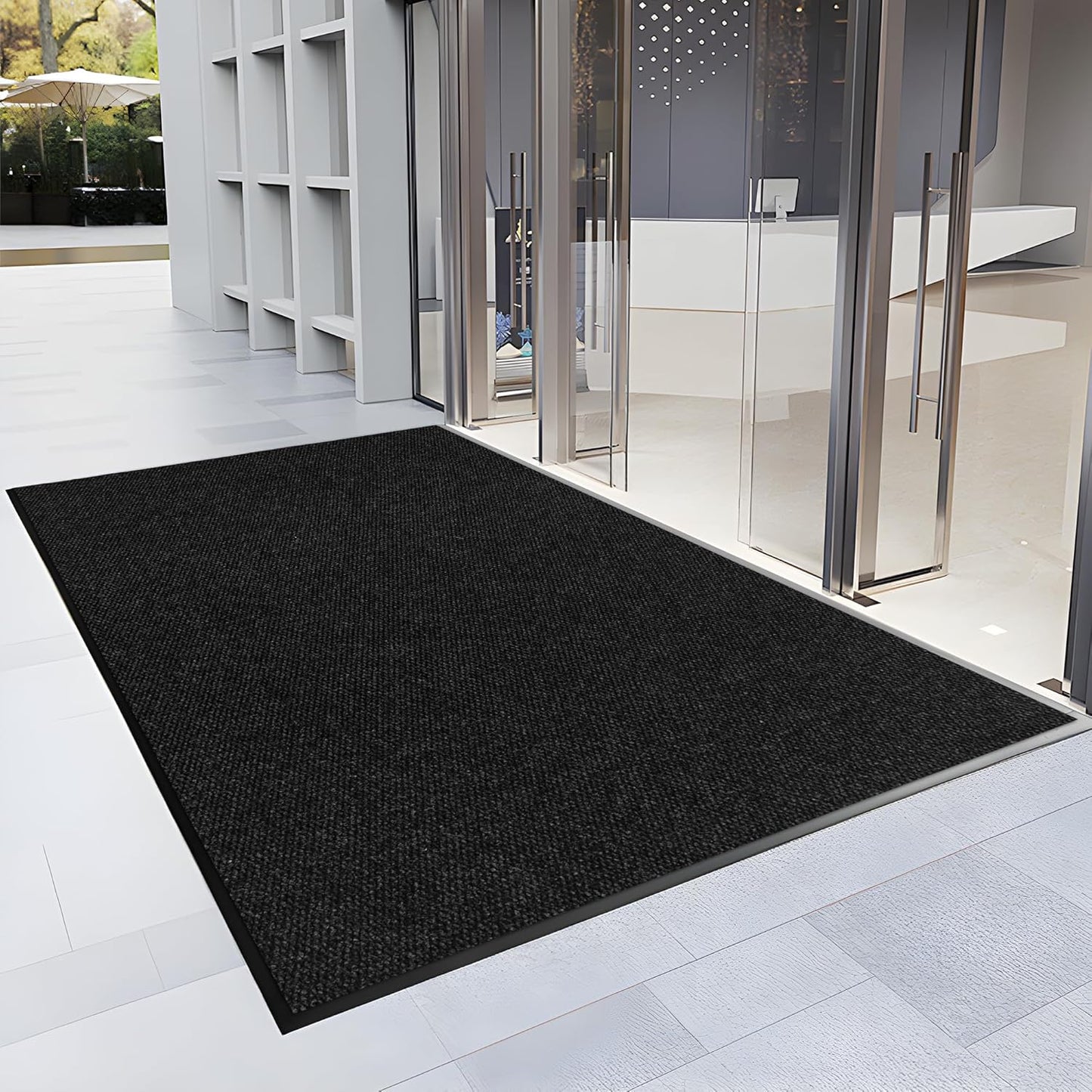 4′ x 40′ Front Door Mat Indoor Outdoor Entrance, Commercial Floor Mat Heavy Duty Dirt Trapper Entryway Doormat, Custom Size Non Slip Rubber Backing Welcome mat, Door Mat for High Traffic Area