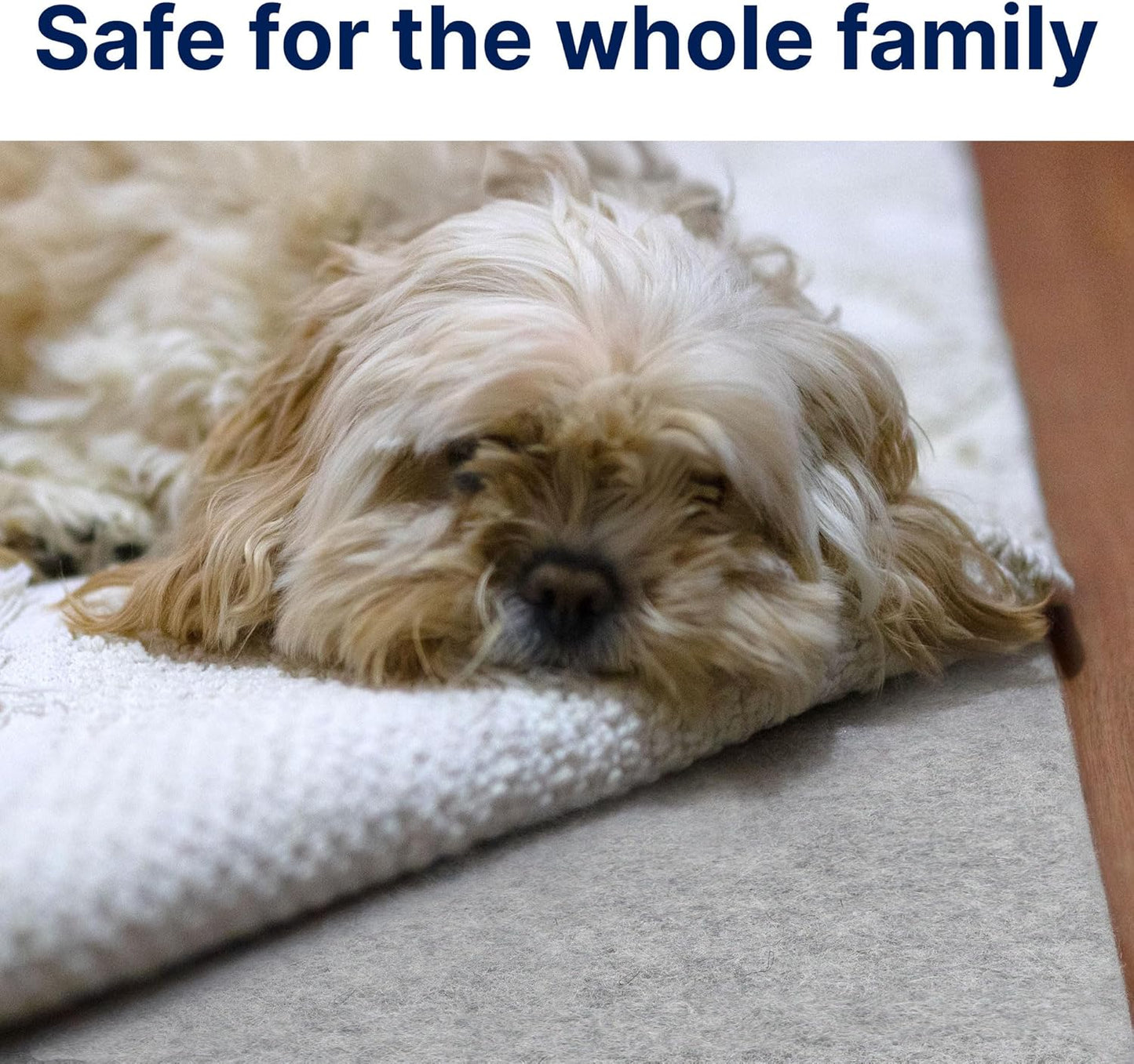 RUGPADUSA - Eco-Plush - 7' Square - 1/2" Thick - 100% Felt - Luxurious Cushioned Rug Pad - Available in 3 Thicknesses, Many Custom Sizes