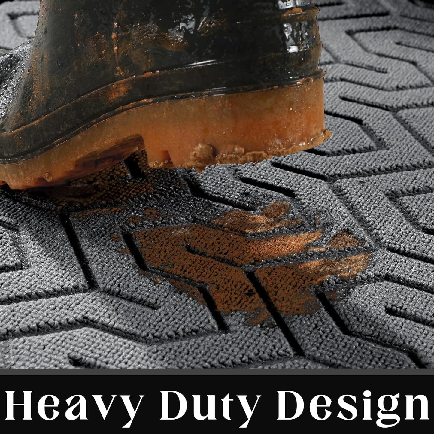 Yimobra 72x24 Indoor Outdoor Runner Rug, Heavy-Duty Waterproof Entrance Mat for High Traffic Areas, Commercial Grade Welcome Door Mat, Easy Clean, Grey