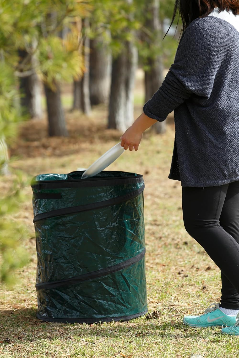 Coghlan's Pop-Up Lightweight Trash & Recycle Can – Collapsible Dual-Purpose Bin for Camping, RV, and Travel – Durable, Compact, and Easy to Store – 29.5 Gallon