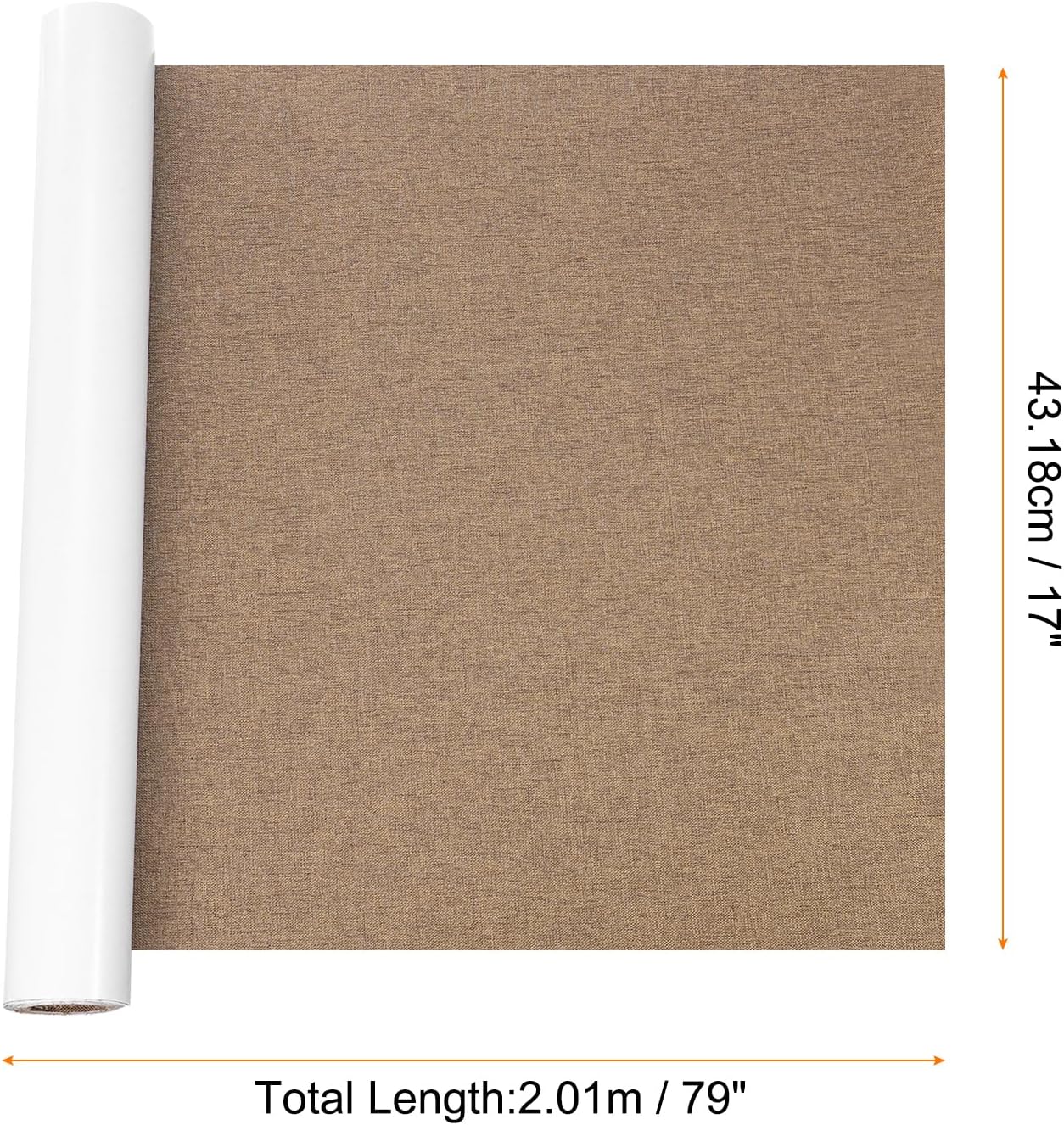 Repair Patches Repair Tape Self-Adhesive DIY Repair Patch Linen Gear Patch for Sofa, Furniture, Chair, Clothing,Tents,17x79 Inch,Brown