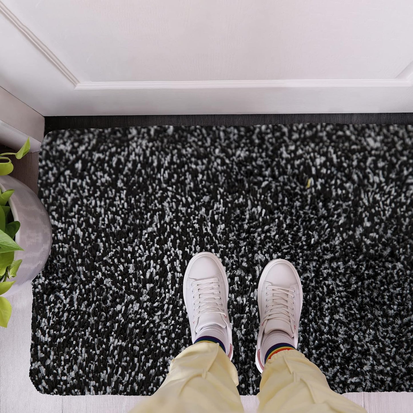 Premium Microfiber Indoor Door Mat – 36"x72" Washable Entry Mat, Non-Slip, Waterproof Backing, Super Absorbent, Low Profile Entryway Doormat for Indoor Entrance