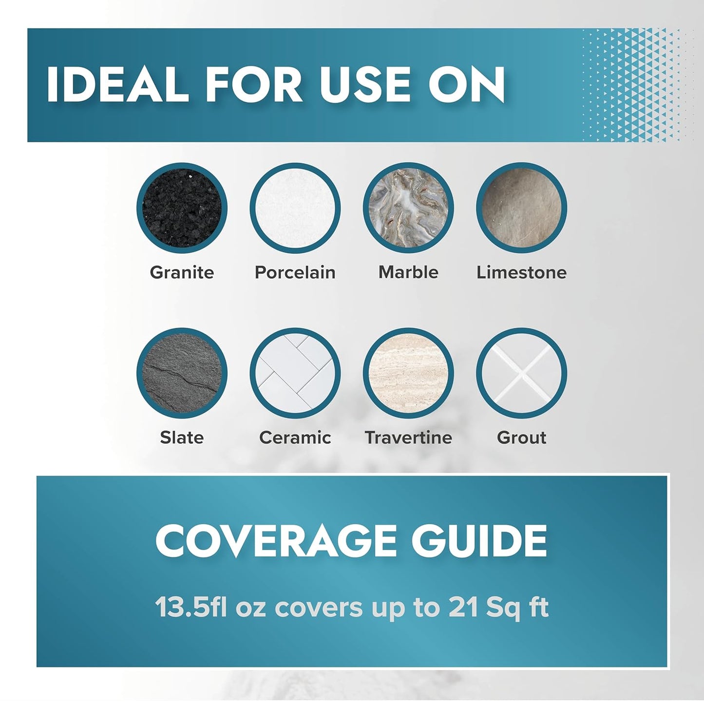 Polar Tile & Grout Sealer Clear Aerosol Spray - 2 x 13.5 Fl Oz | Instantly Waterproofs and Protects Floor Tile Grout | Ideal for Bathroom, Shower & Kitchen | Interior & Exterior Tile Sealer