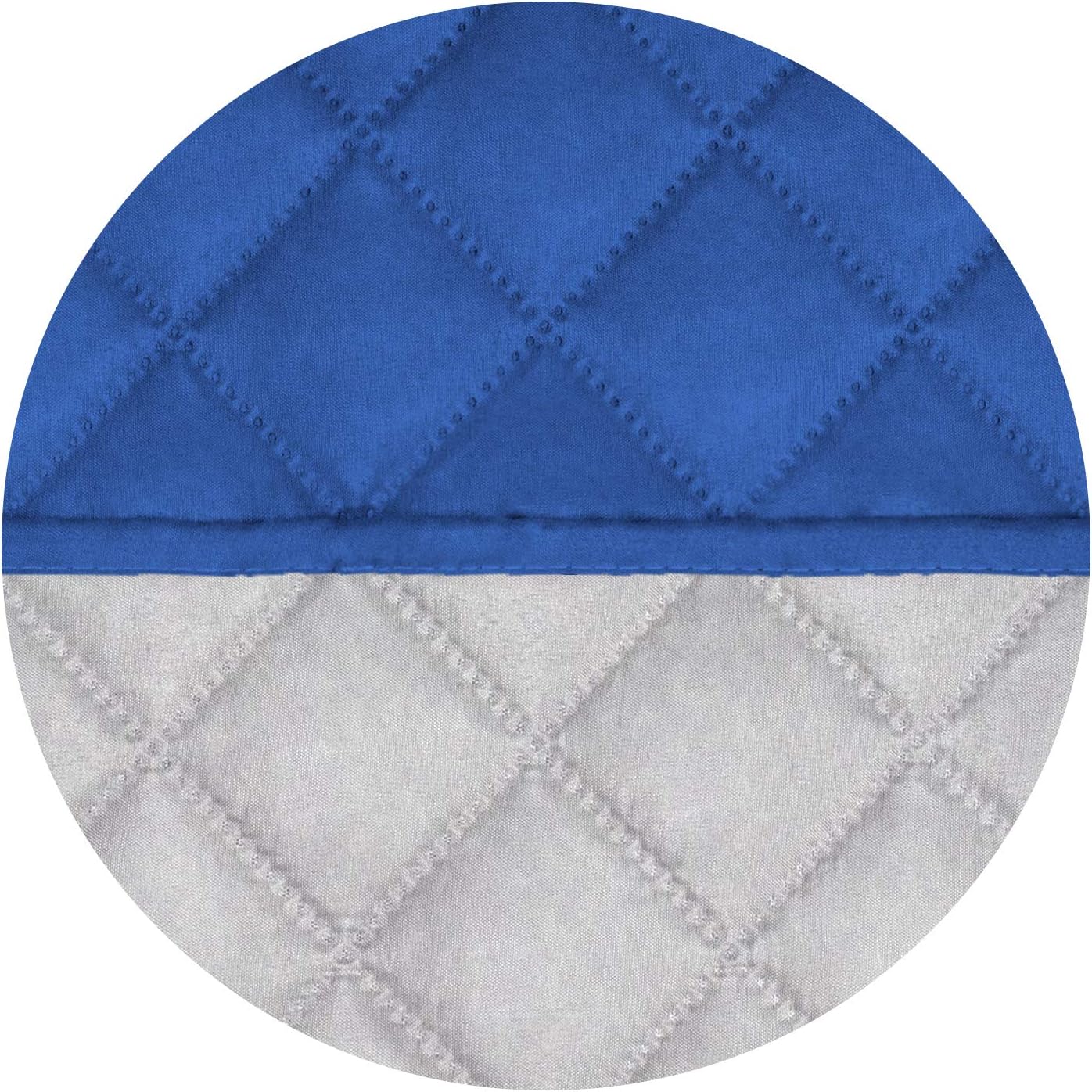 PureFit Reversible Quilted Sofa Cover, Water Resistant Slipcover Furniture Protector, Washable Couch Cover with Non Slip Foam and Elastic Straps for Kids, Pets (Chair, Classic Blue/Ivory), Small