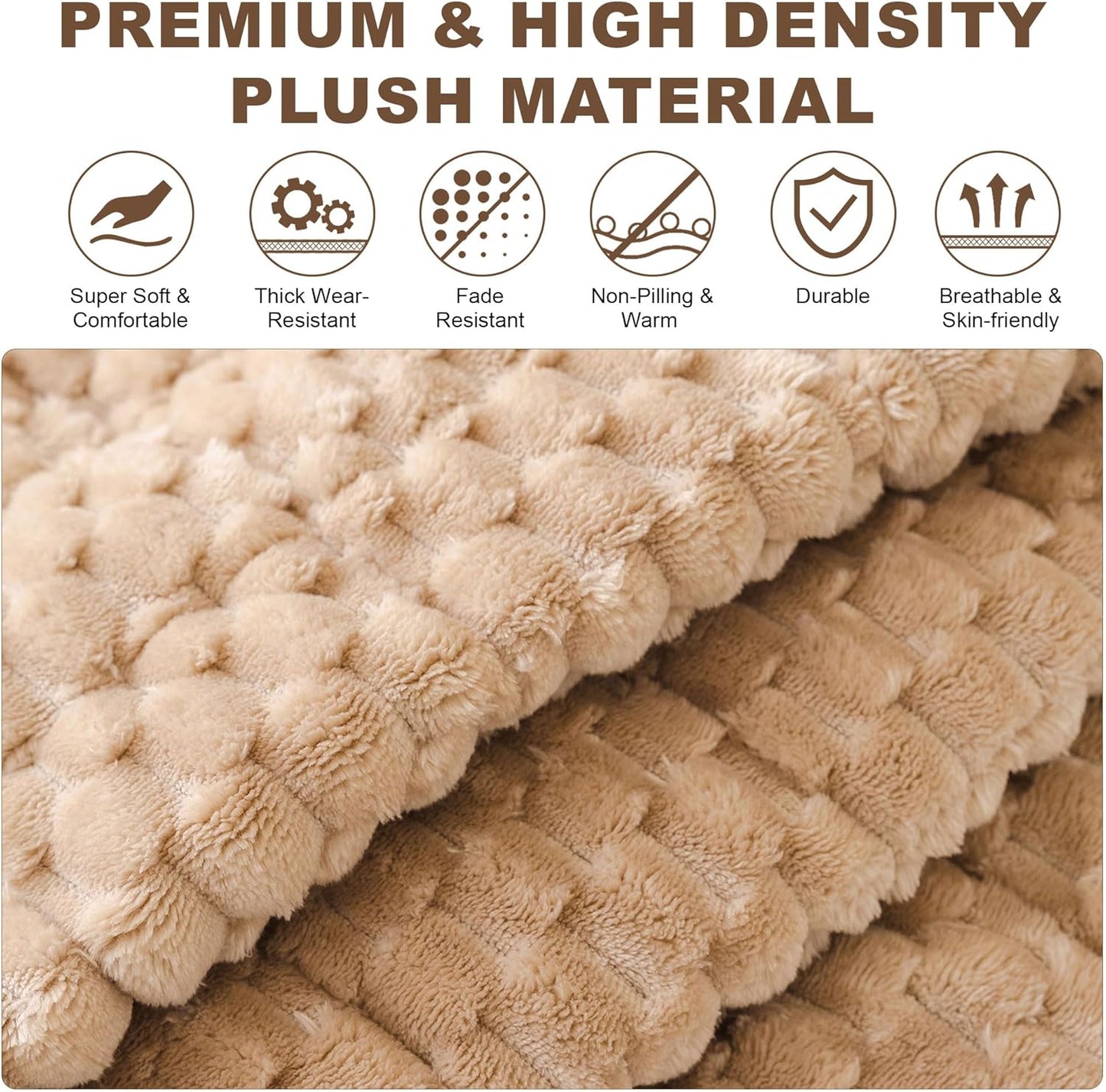 OTOB Couch Covers for Sofa Pet Friendly, Washable & Non Slip Fuzzy Dog Couch Cover Love Seat Sofa Slipcovers, All Seasons Cozy Soft Plush Furniture Protector Cushion Mat (Coffee, 27.6" x 59.1")