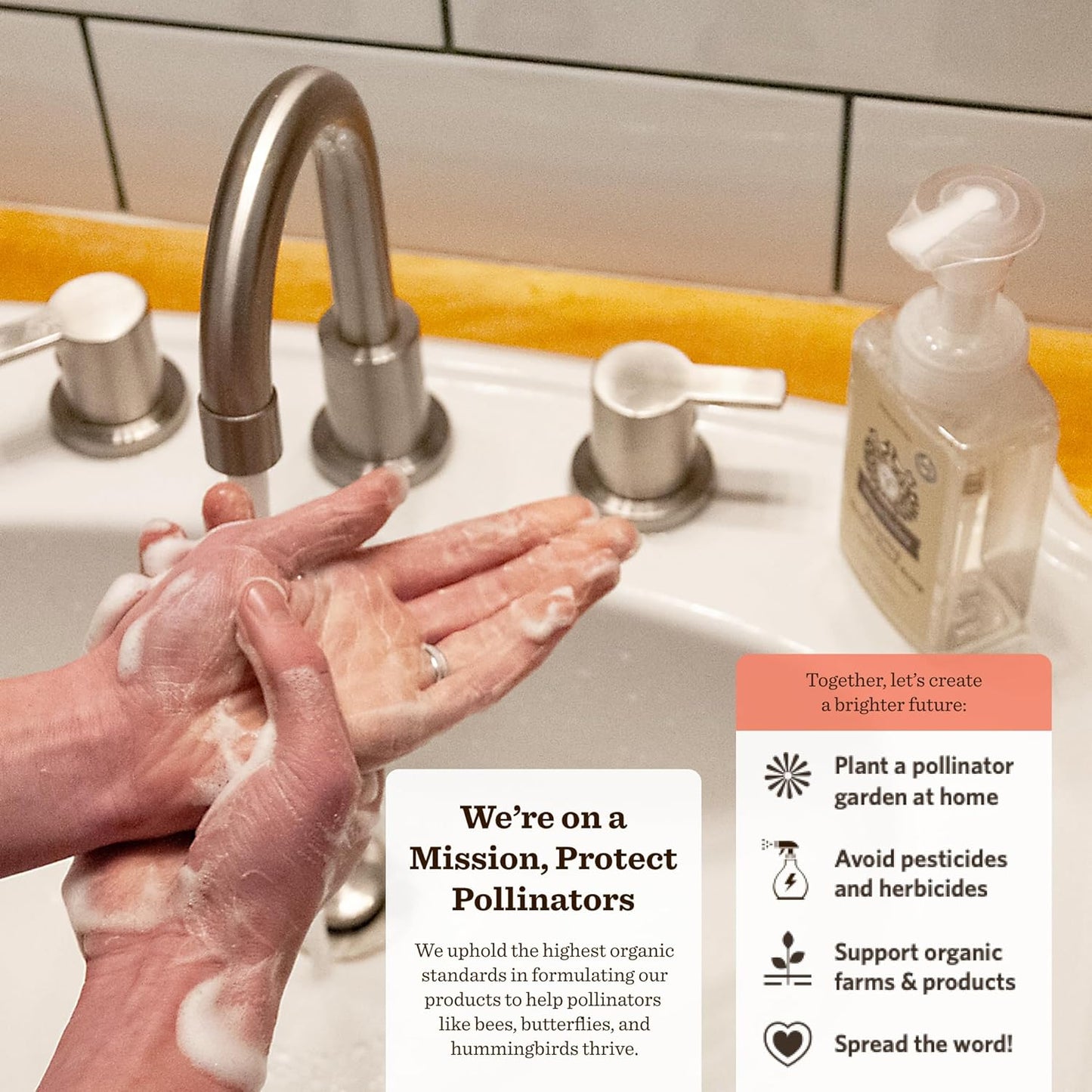 Moon Valley Herbal Foaming Hand Soap, Vegan (By the Fire, Recyclable Bottle)