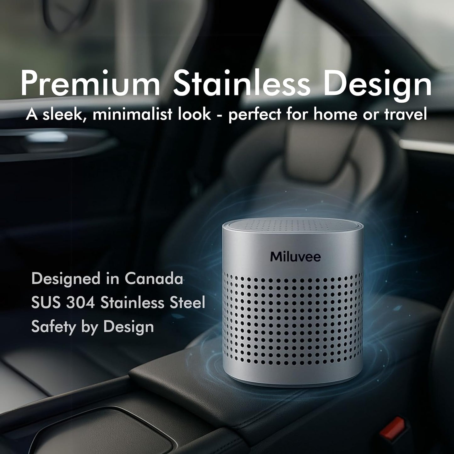 Premium Refrigerator Deodorizer, 10-Year Reusable Odor Eliminator for Car, Closet, Fridge, Shoe, Basement | No Power, No Refill, No Scent Air Purifier, Outperforms Baking Soda Charcoal Bags