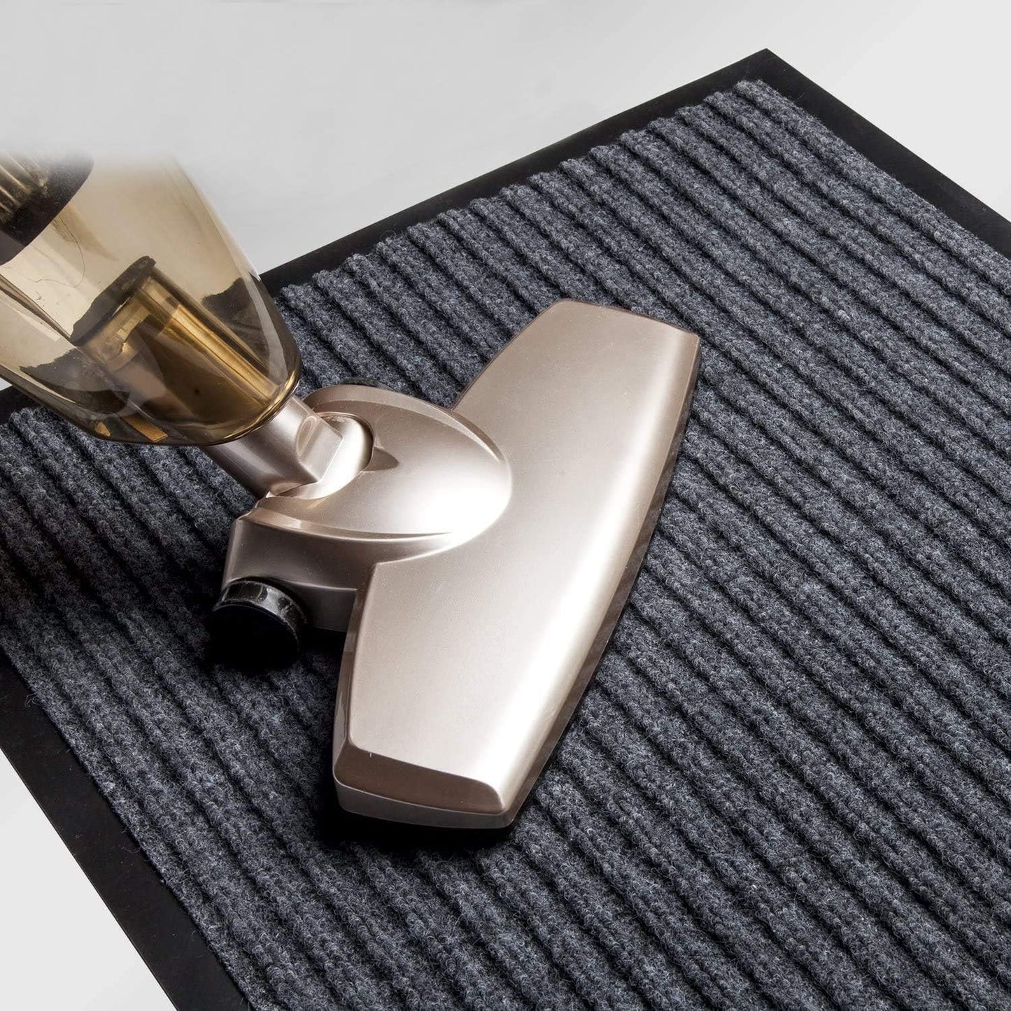 Commercial Grade Door Floor Mat 3' x 10'Heavy Duty Tough Entry Collection Slip Skid Entrance Mat with Rubber Backing and Easy to Clean Indoor Outdoor Rug Grey