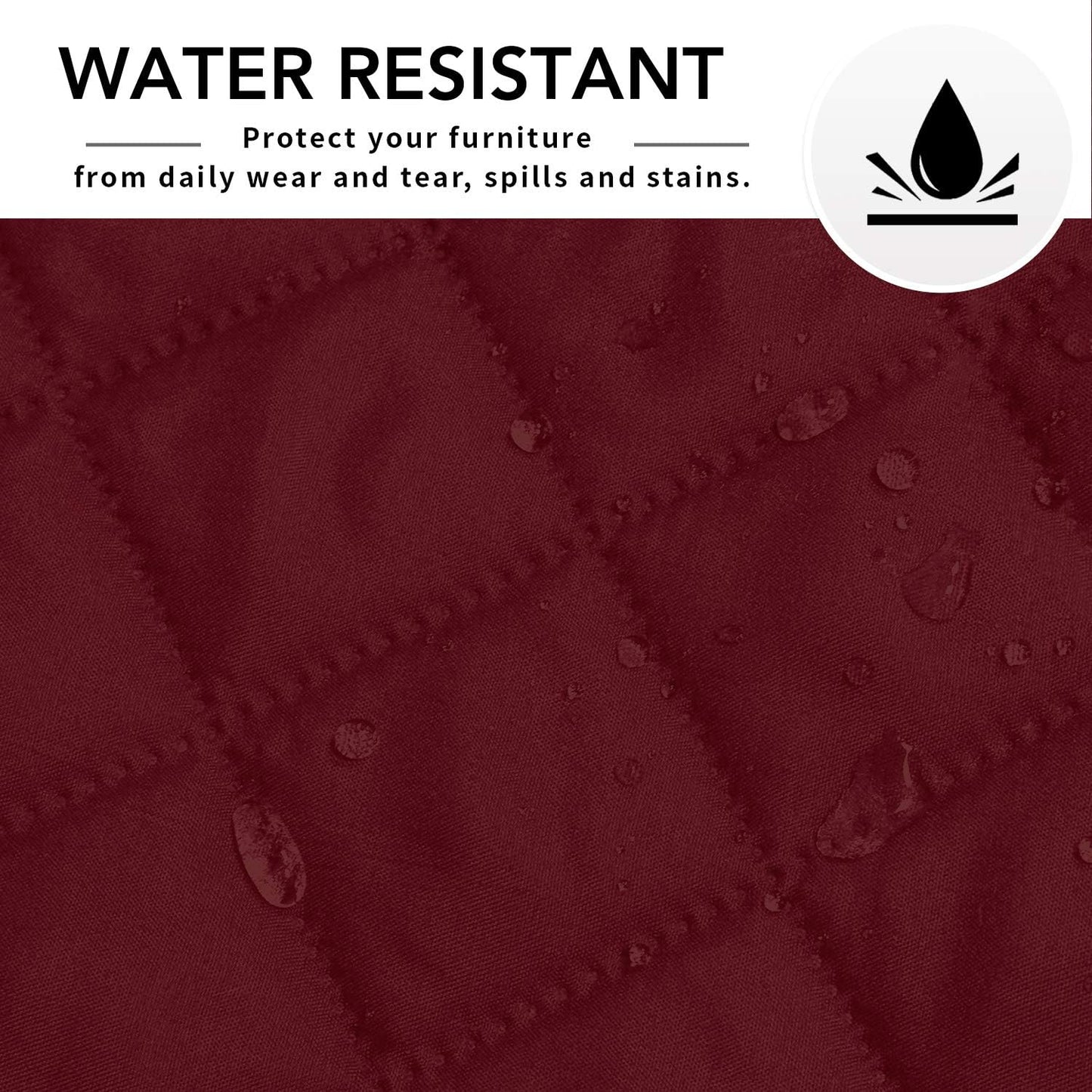 Easy-Going Sofa Slipcover L Shape Sofa Cover Sectional Couch Cover Furniture Protector Mat for Pets Dog Cat (Small, Christmas Red/Christmas Red)